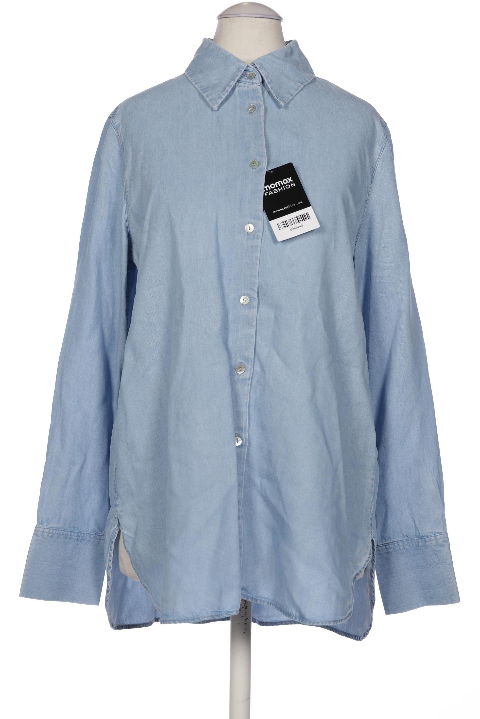 

Massimo Dutti Damen Bluse, blau, Gr. 34