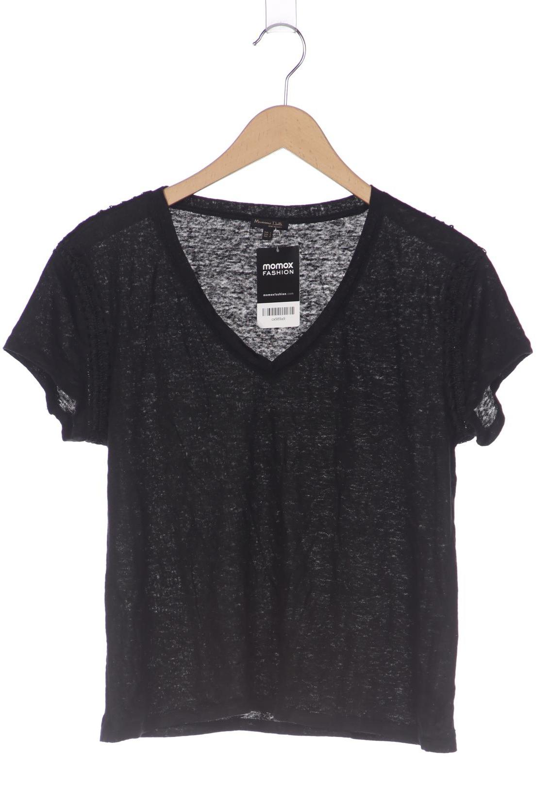 

Massimo Dutti Damen T-Shirt, schwarz, Gr. 42