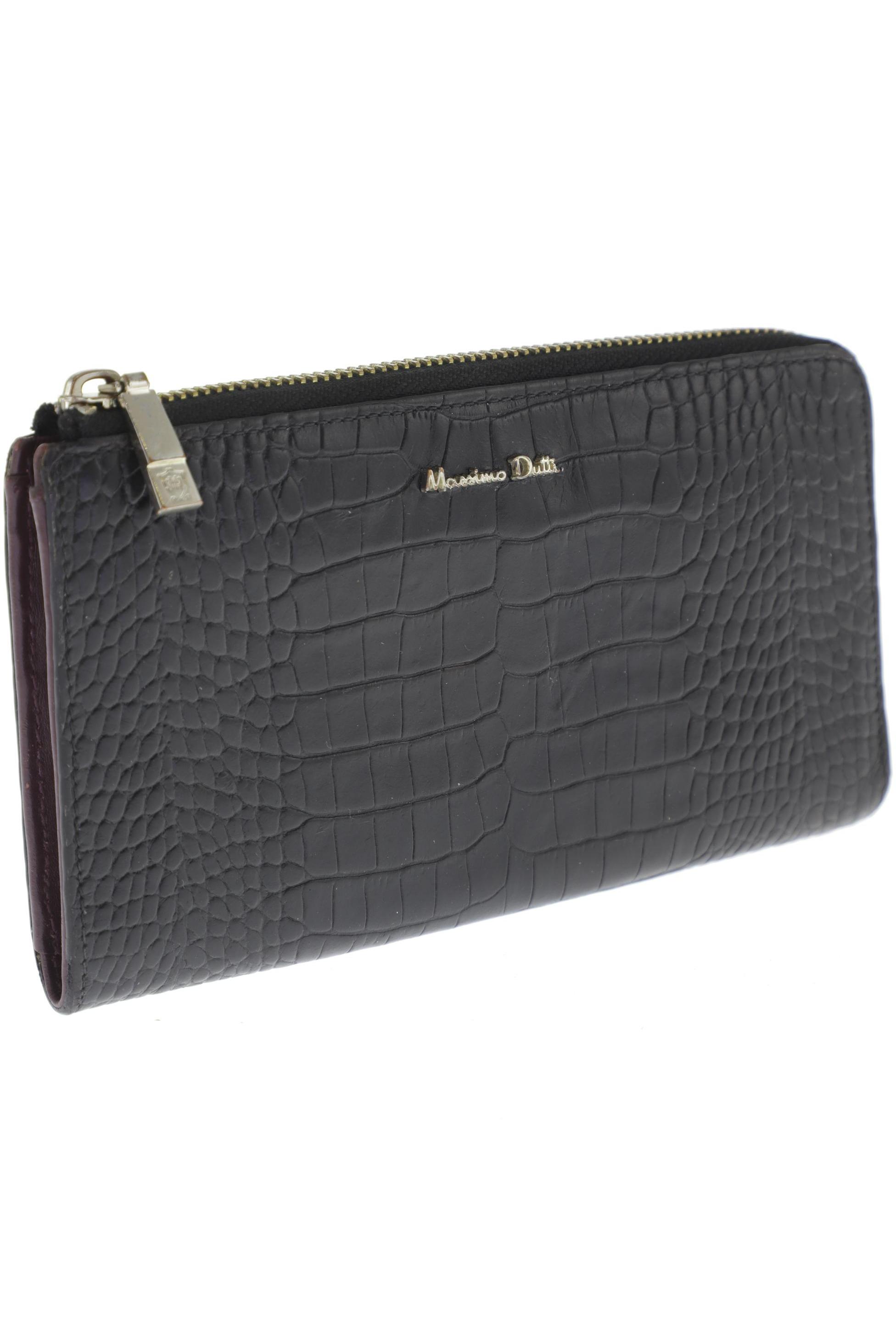 

Massimo Dutti Damen Portemonnaie, schwarz, Gr.