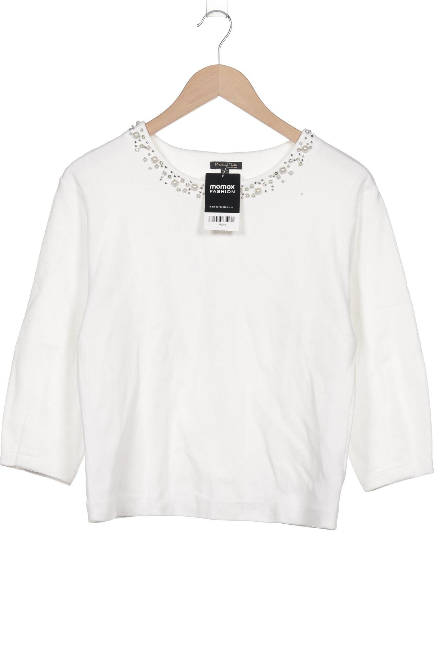 

Massimo Dutti Damen Sweatshirt, weiß, Gr. 34