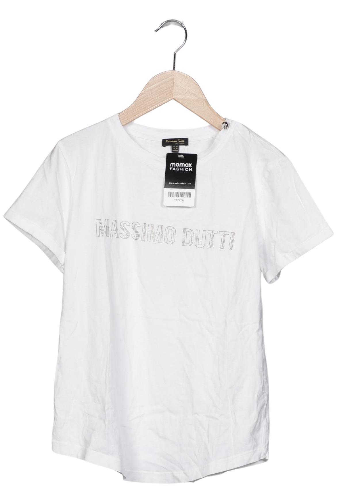 

Massimo Dutti Damen T-Shirt, weiß, Gr. 34