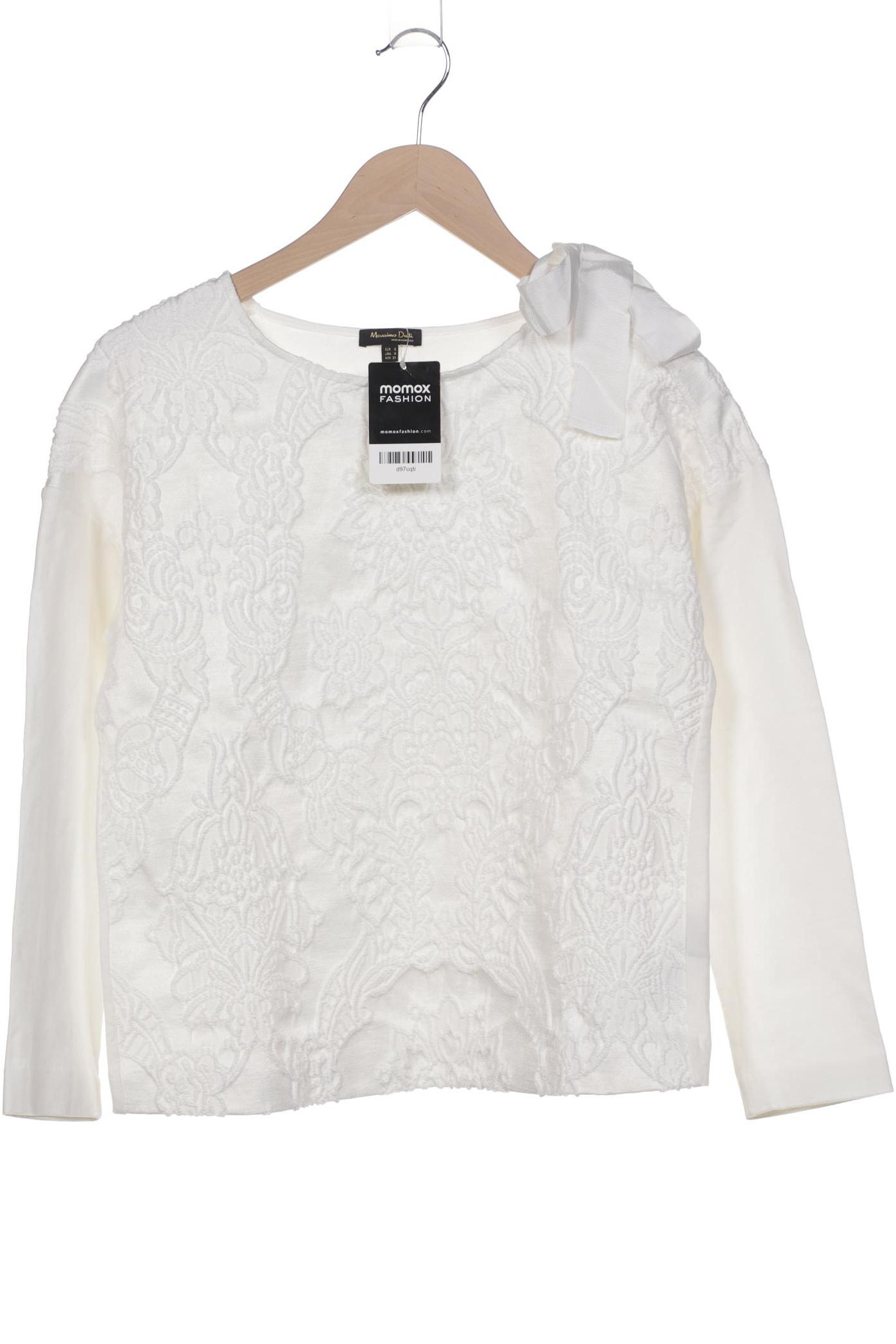 

Massimo Dutti Damen Sweatshirt, weiß, Gr. 36
