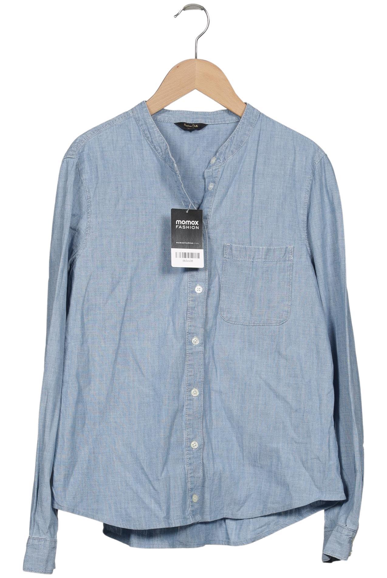 

Massimo Dutti Damen Bluse, blau, Gr. 38