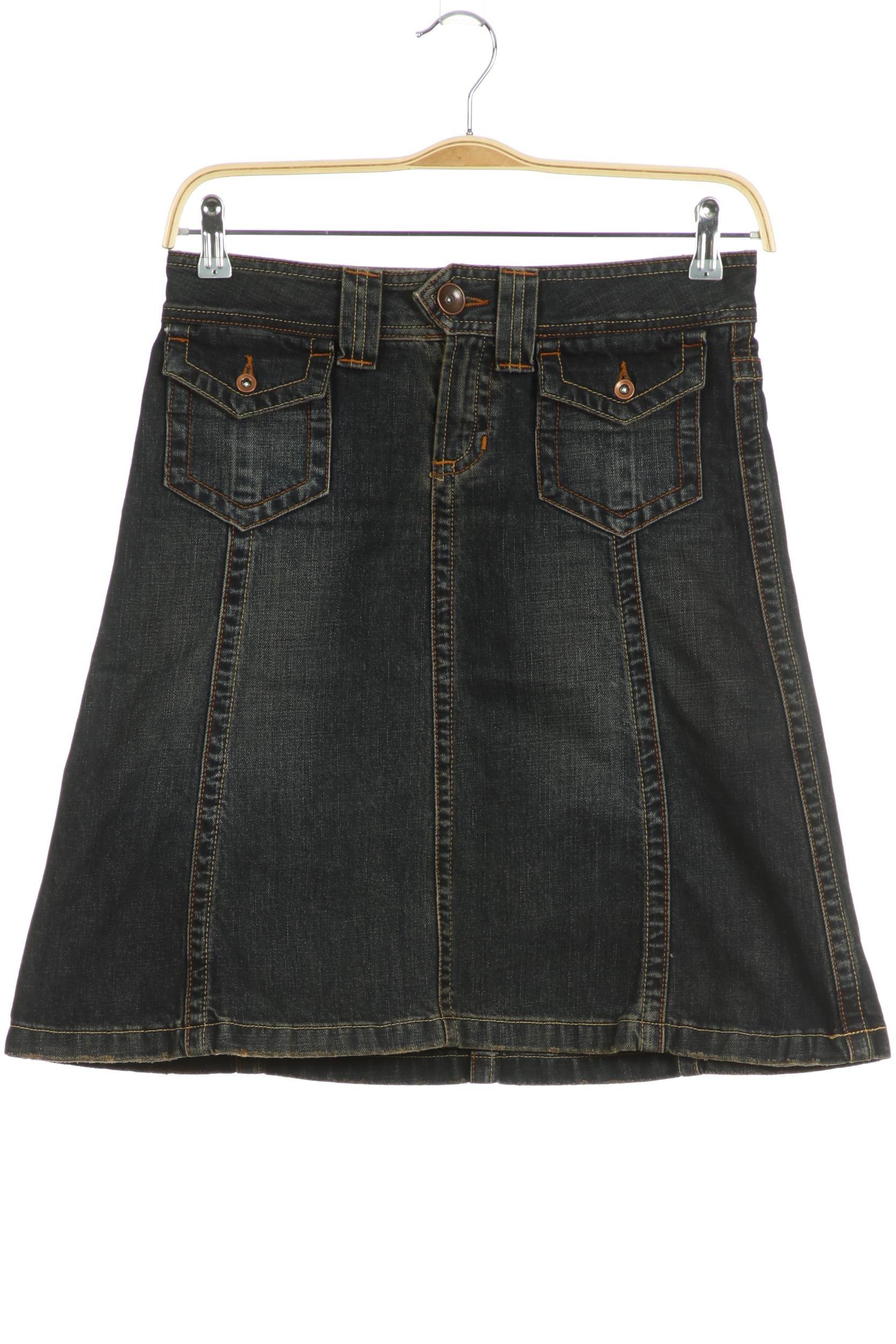 

Massimo Dutti Damen Rock, blau, Gr. 38