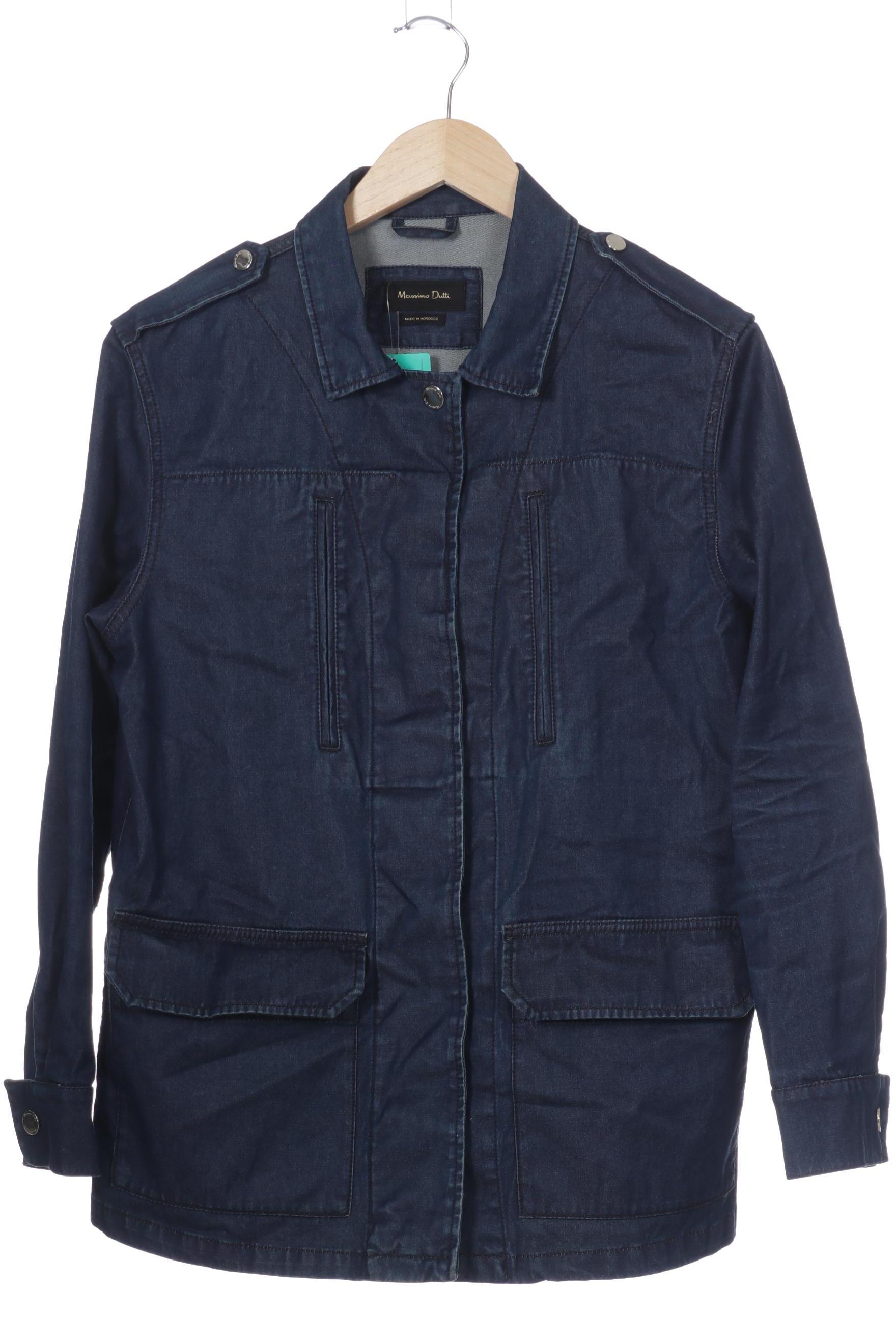 

Massimo Dutti Damen Jacke, blau, Gr. 36