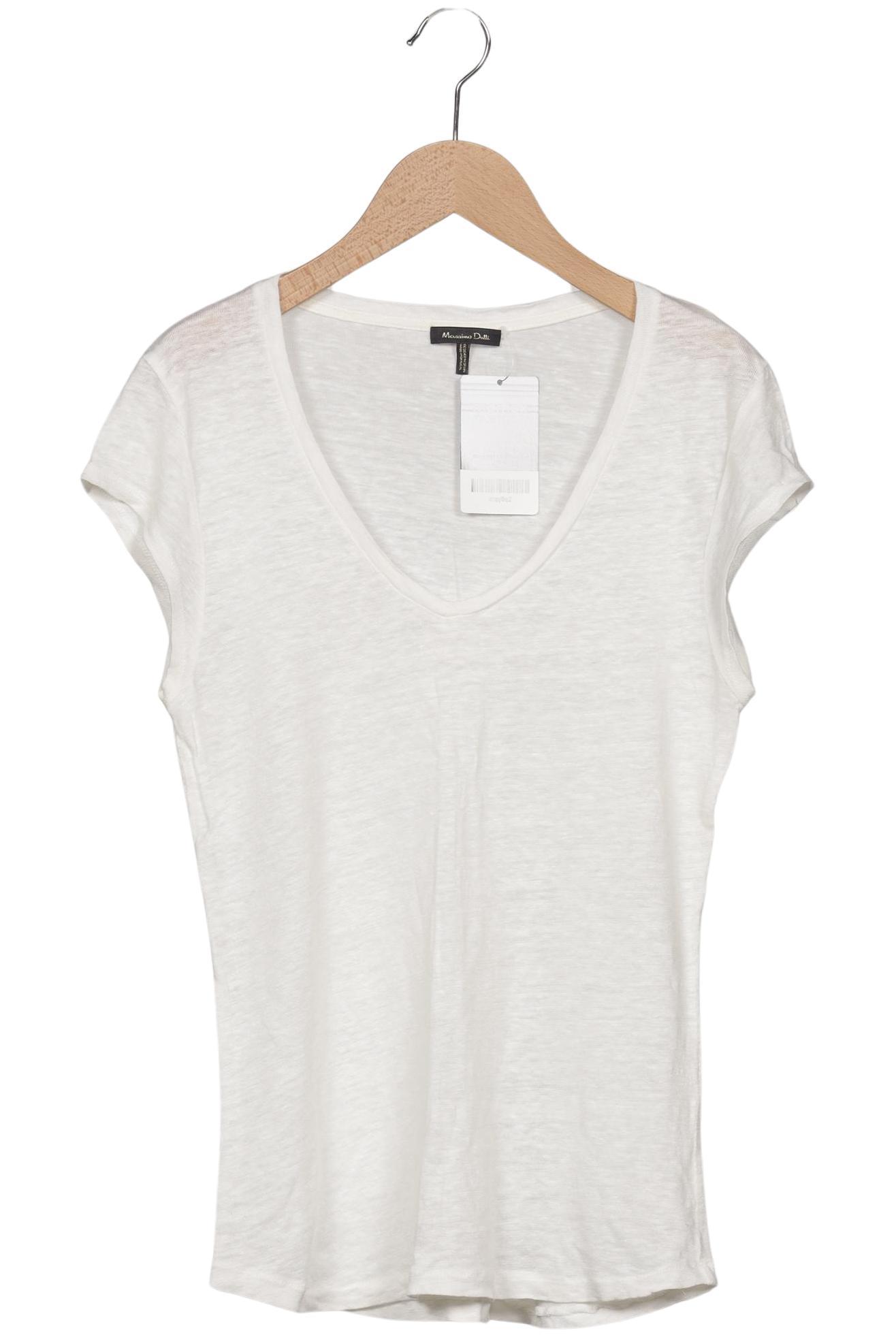 

Massimo Dutti Damen T-Shirt, weiß, Gr. 32