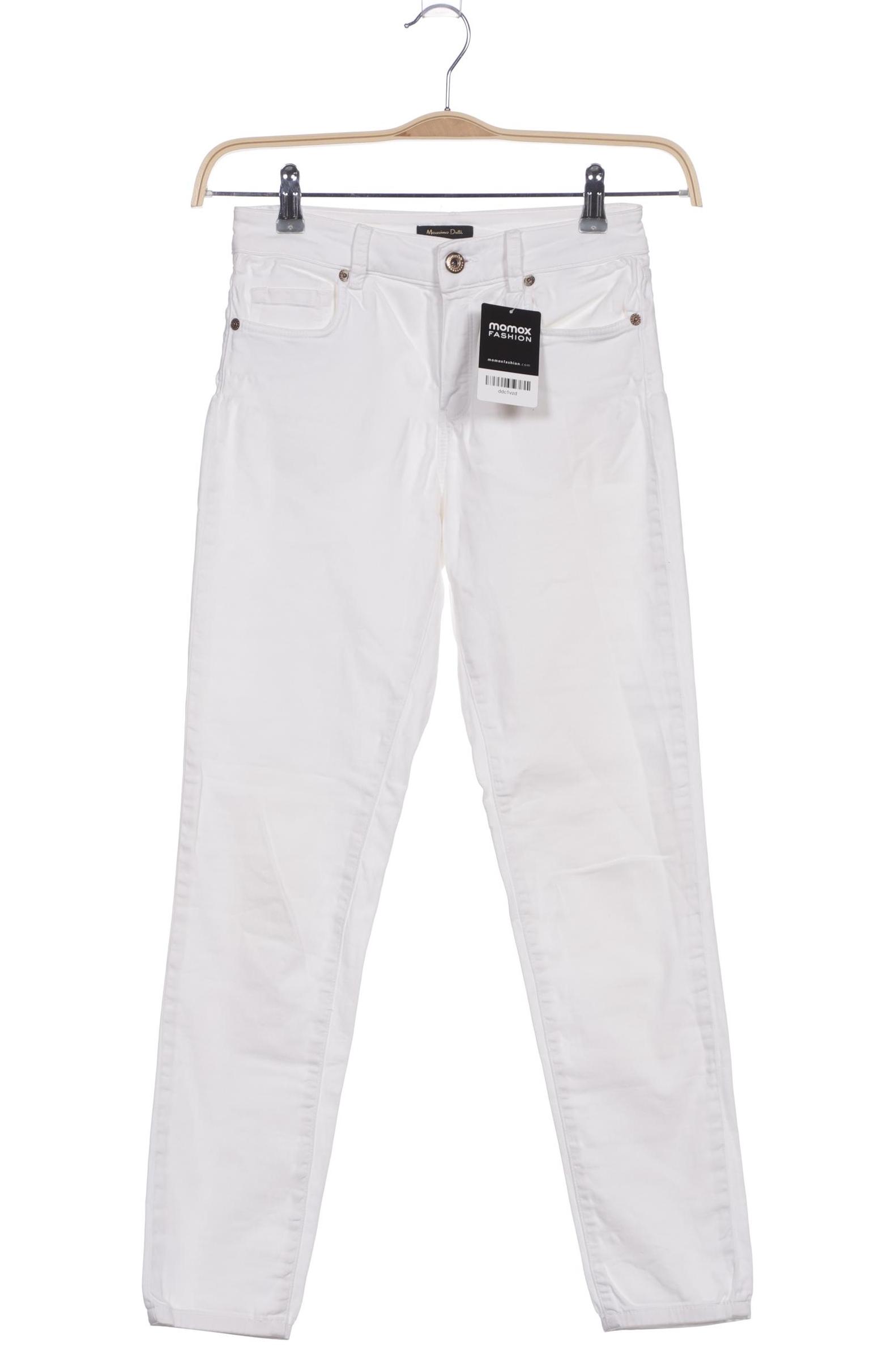 

Massimo Dutti Damen Stoffhose, weiß, Gr. 36