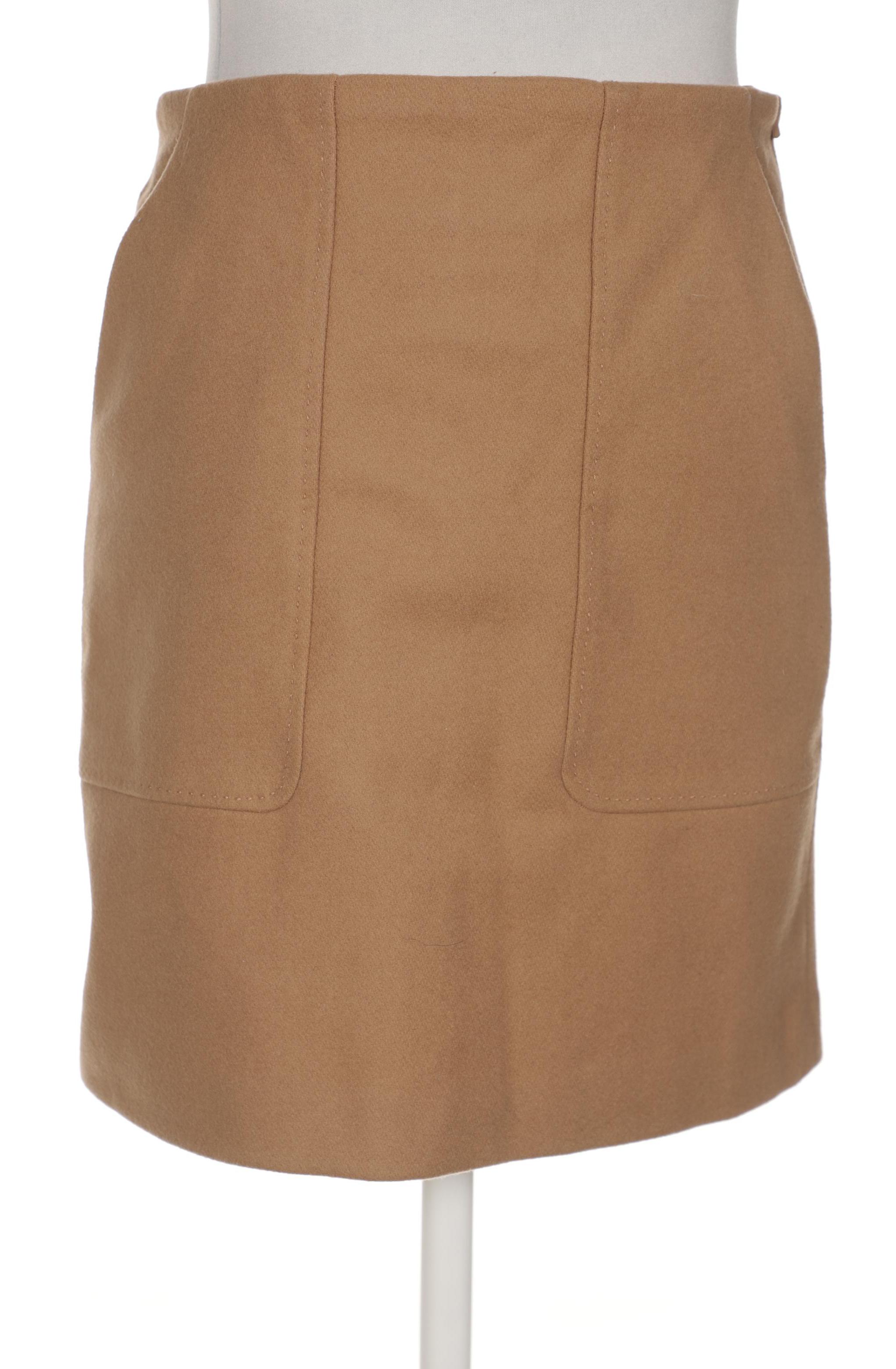 

Massimo Dutti Damen Rock, beige, Gr. 36