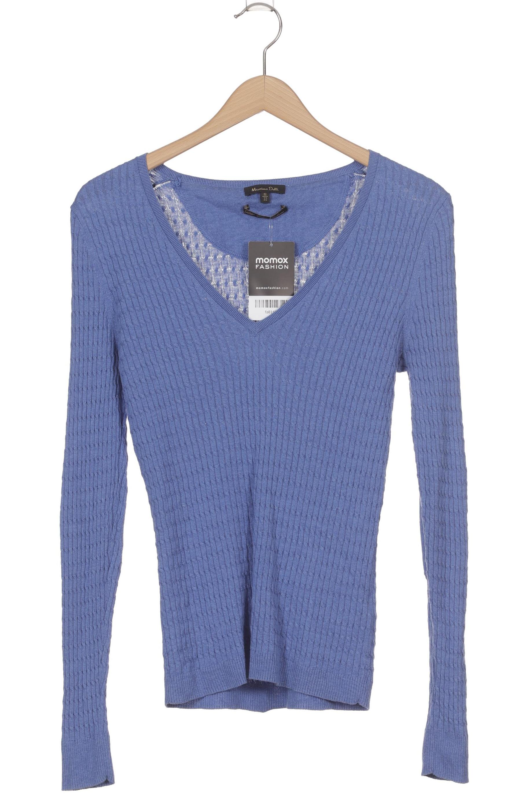 

Massimo Dutti Damen Pullover, blau, Gr. 32