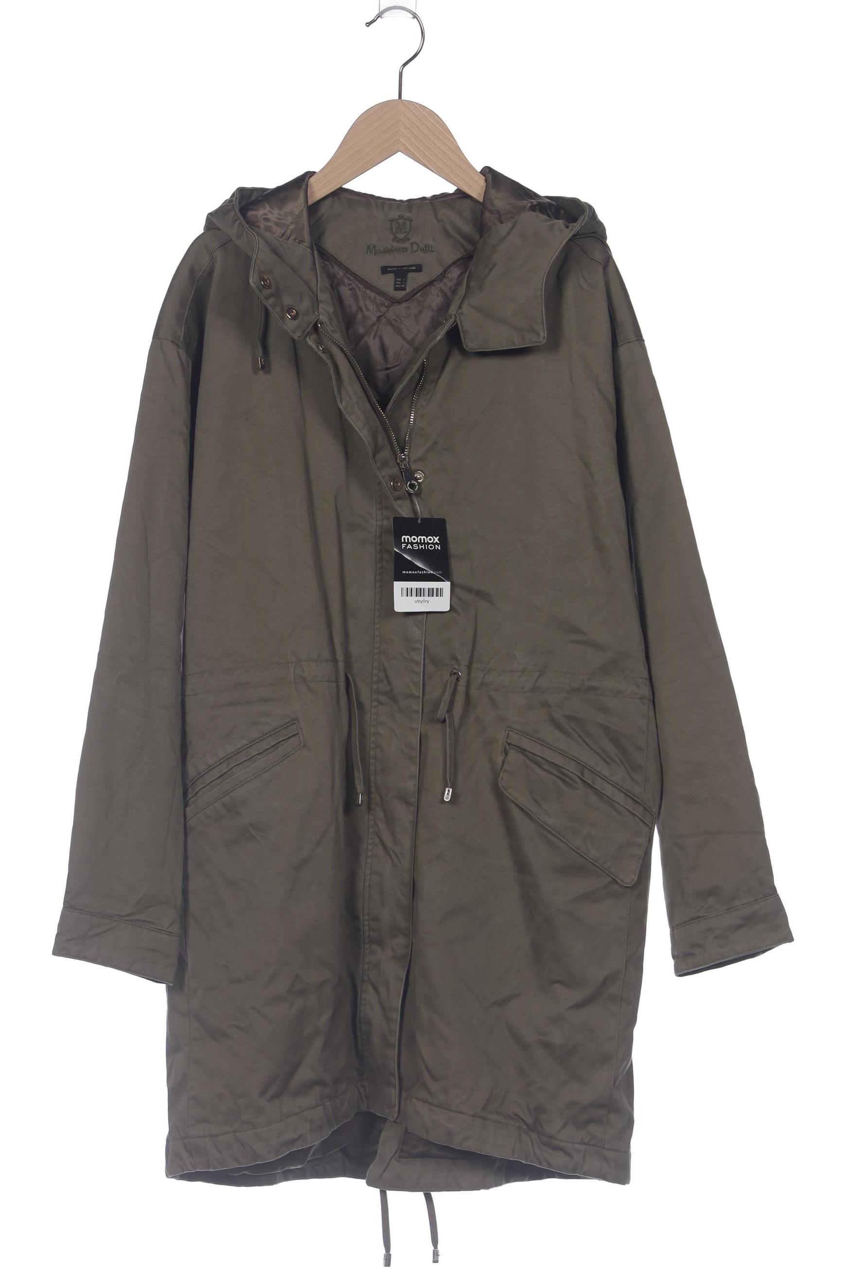 

Massimo Dutti Damen Mantel, grün, Gr. 42