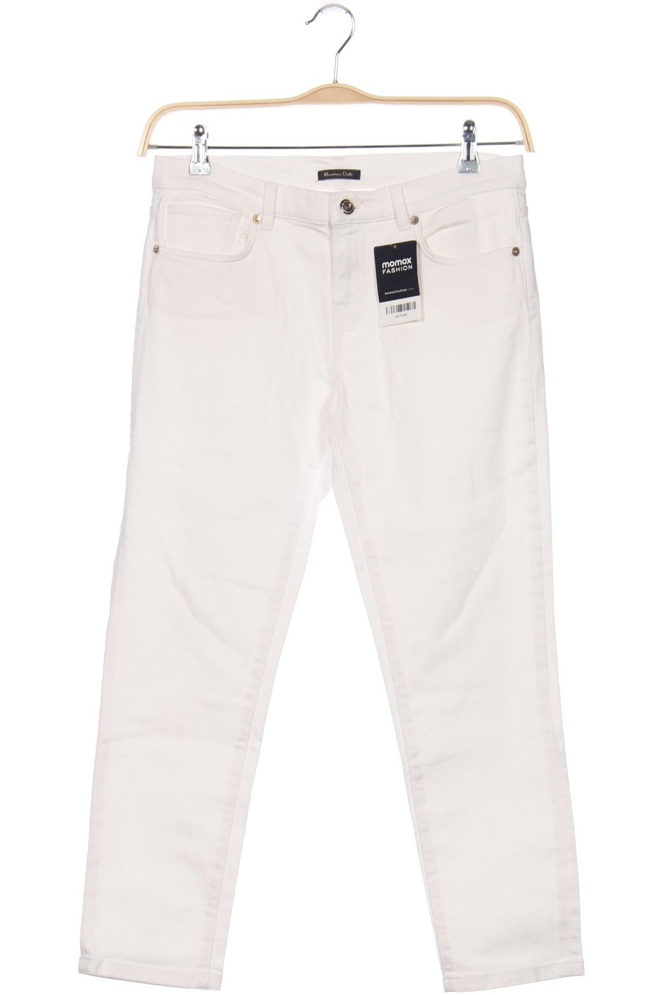 

Massimo Dutti Damen Jeans, weiß, Gr. 38