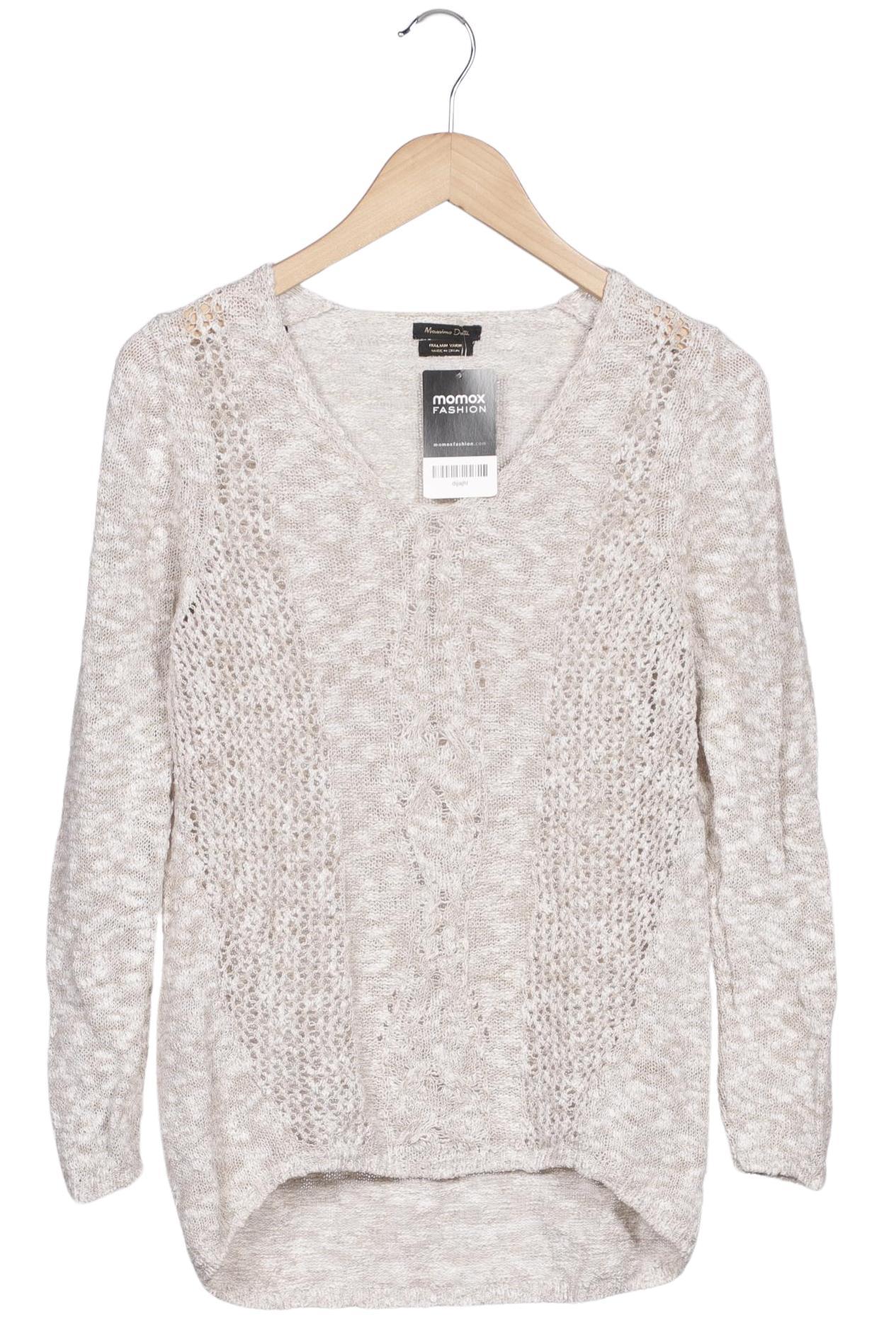 

Massimo Dutti Damen Pullover, beige, Gr. 36