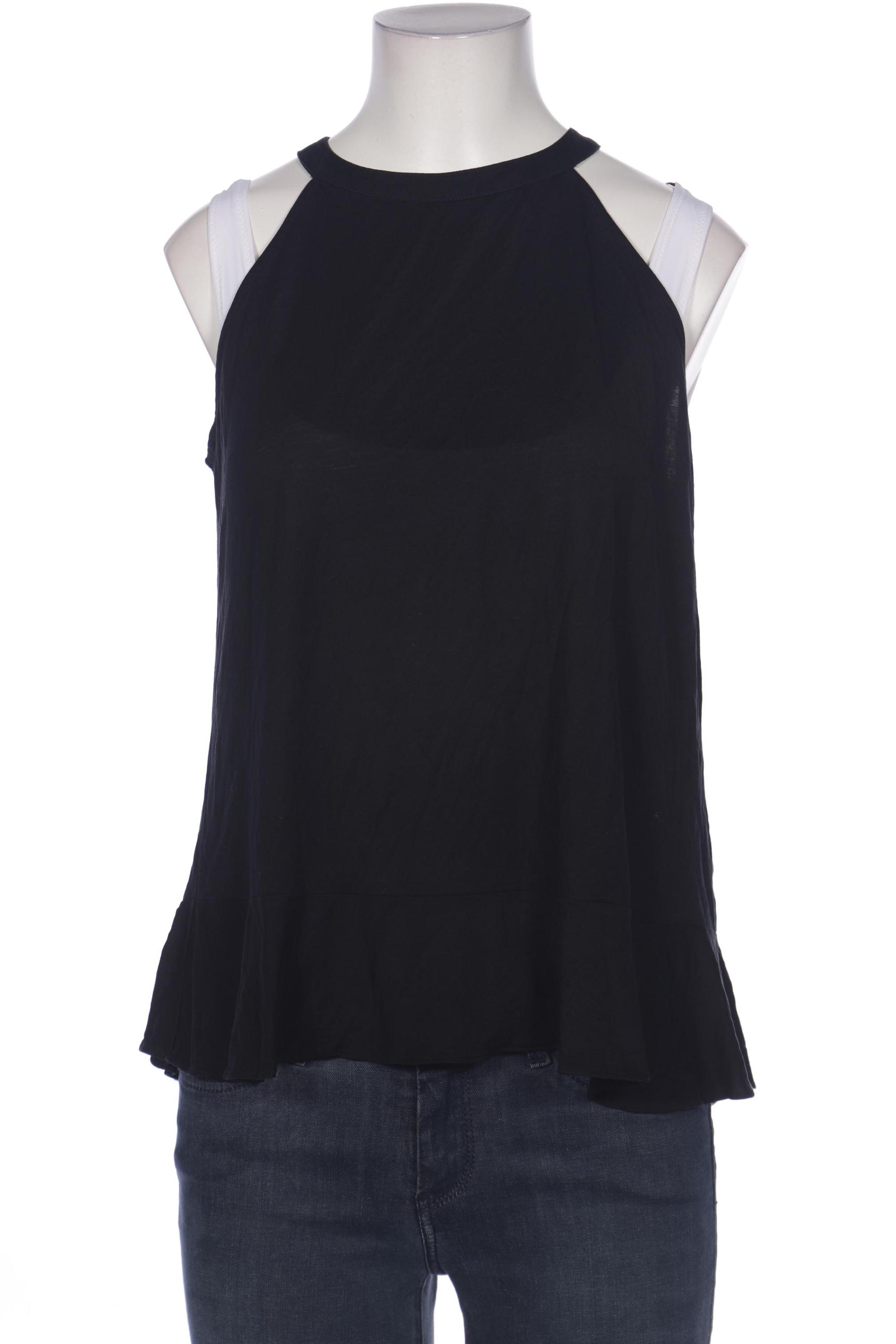

Massimo Dutti Damen Top, schwarz, Gr. 38