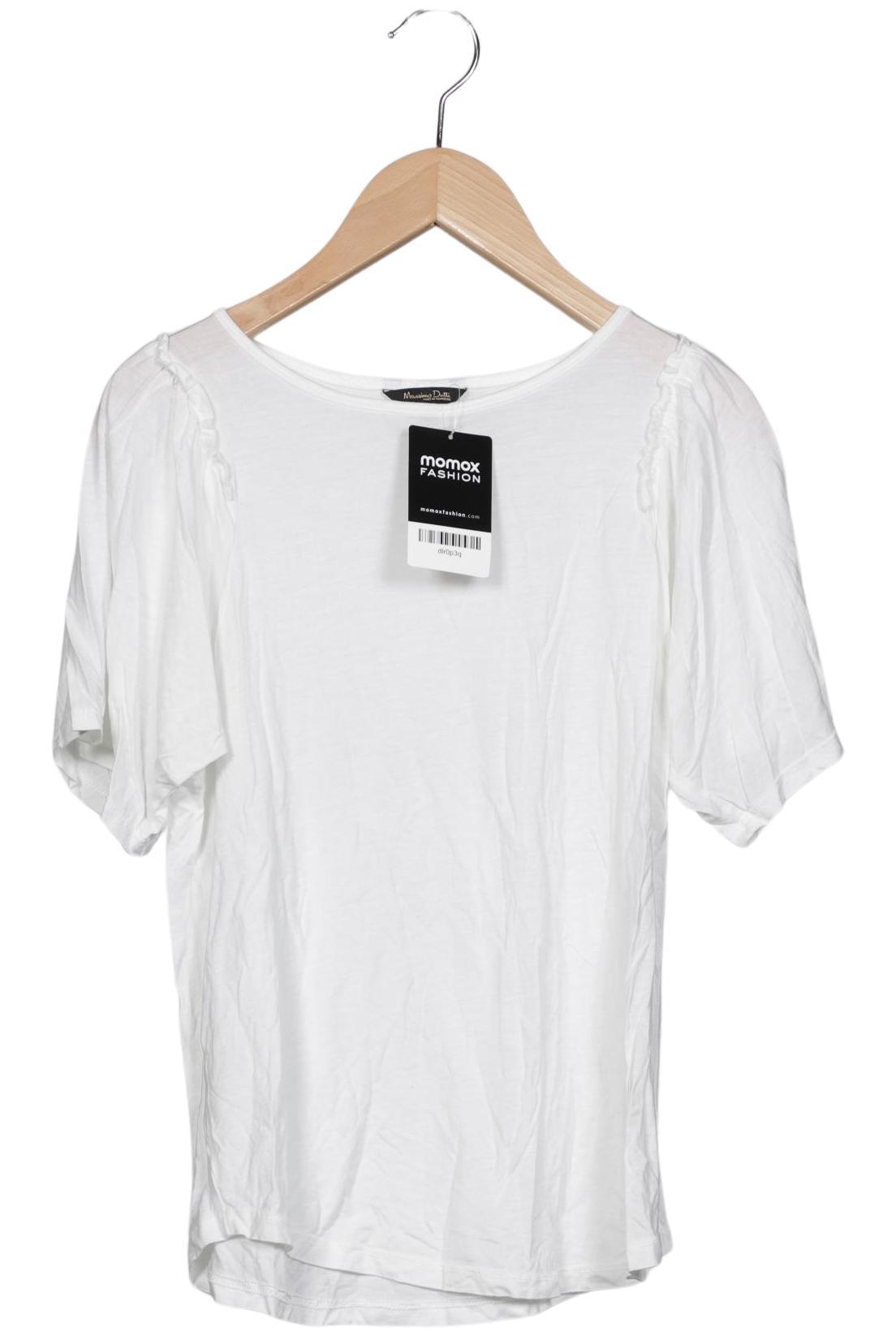 

Massimo Dutti Damen T-Shirt, weiß, Gr. 34