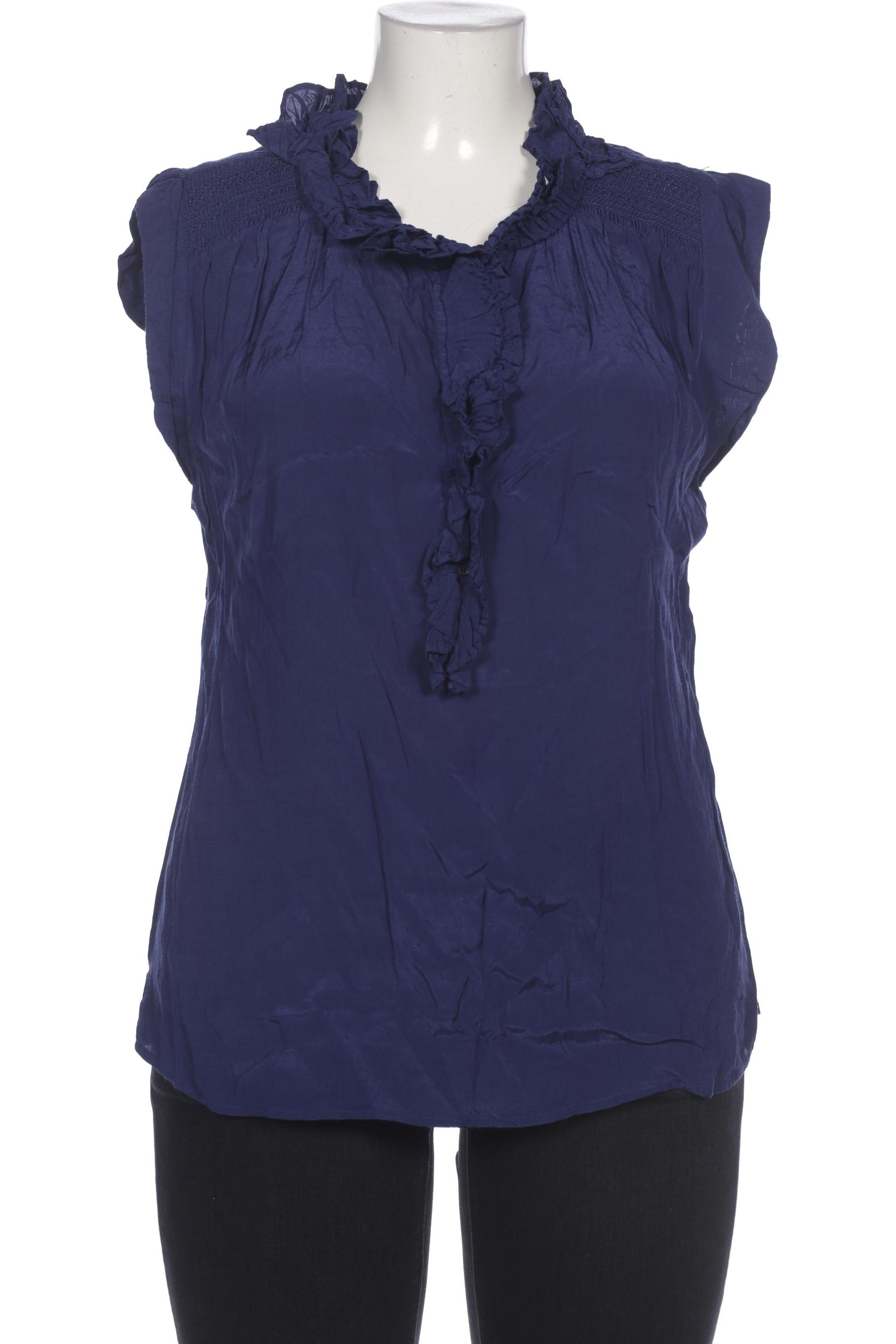 

Massimo Dutti Damen Bluse, marineblau, Gr. 46