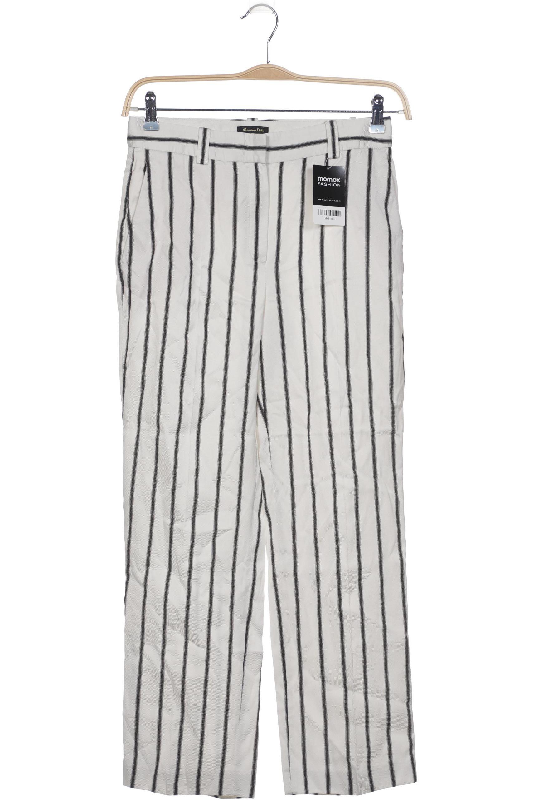 Thumbnail - Massimo Dutti Damen Stoffhose, weiß, Gr. 38