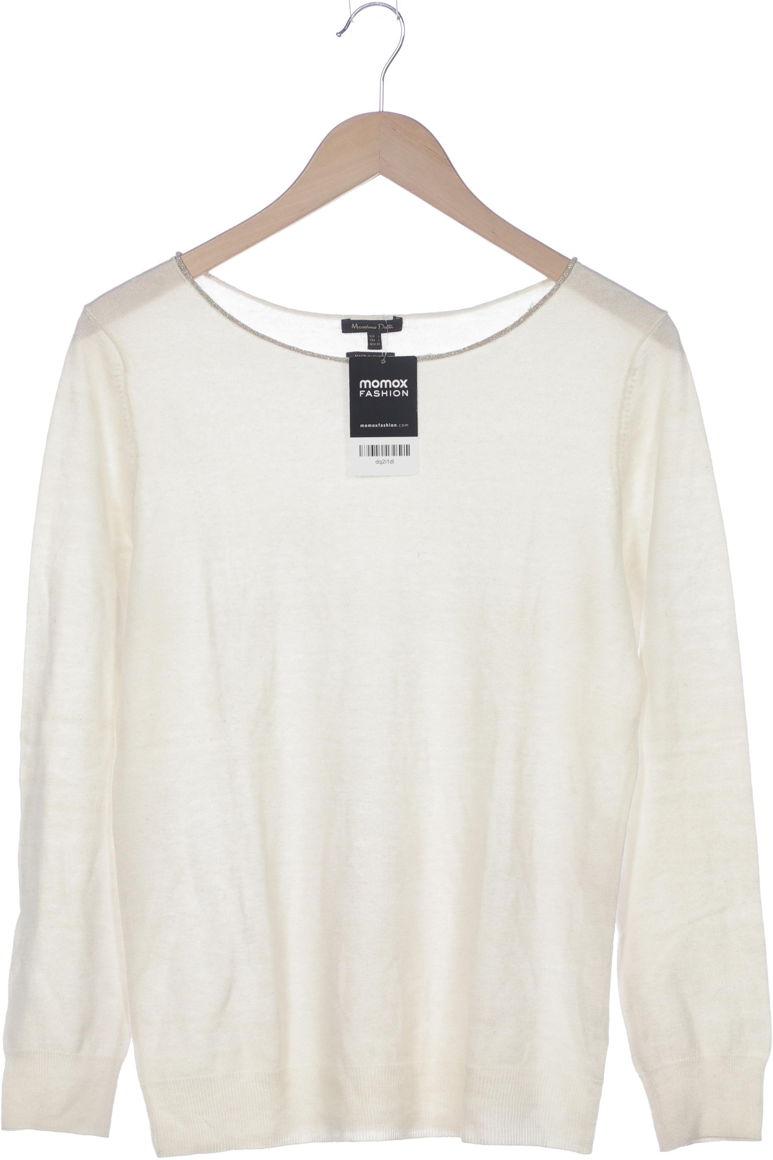 

Massimo Dutti Damen Pullover, cremeweiß, Gr. 42