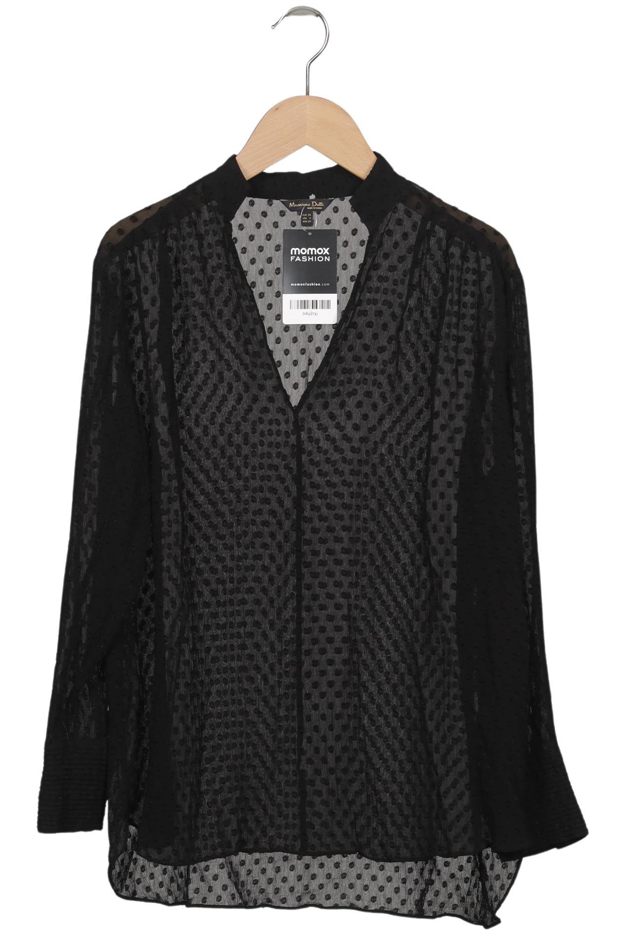 

Massimo Dutti Damen Bluse, schwarz, Gr. 38