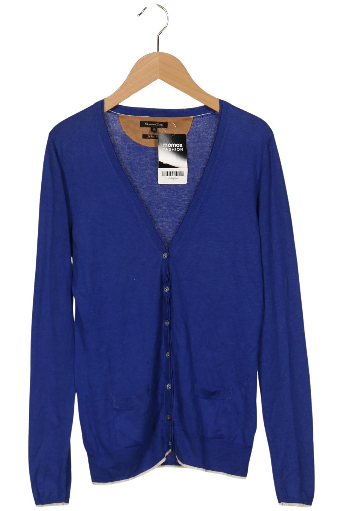 

Massimo Dutti Damen Strickjacke, blau, Gr. 38