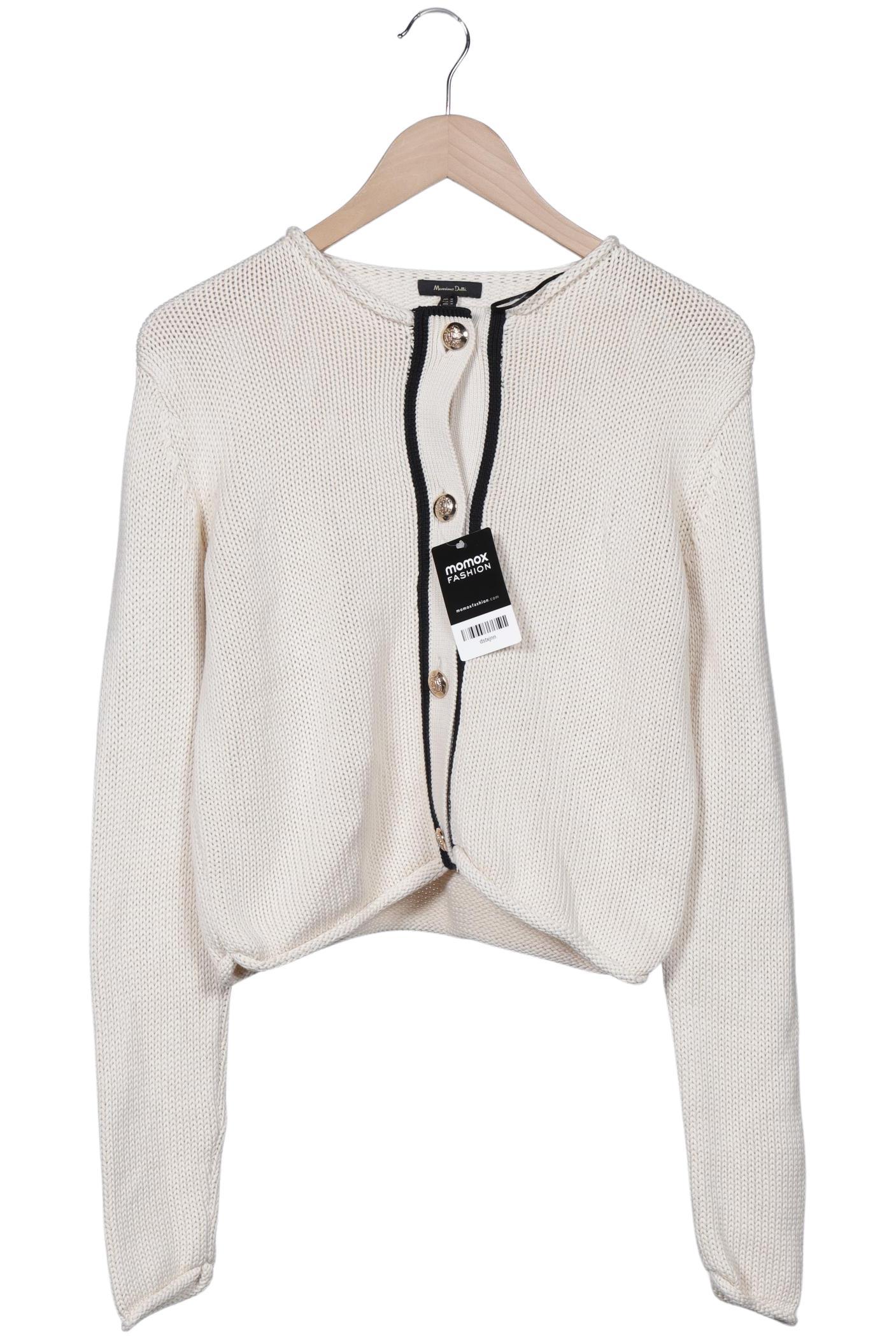 

Massimo Dutti Damen Strickjacke, cremeweiß, Gr. 38