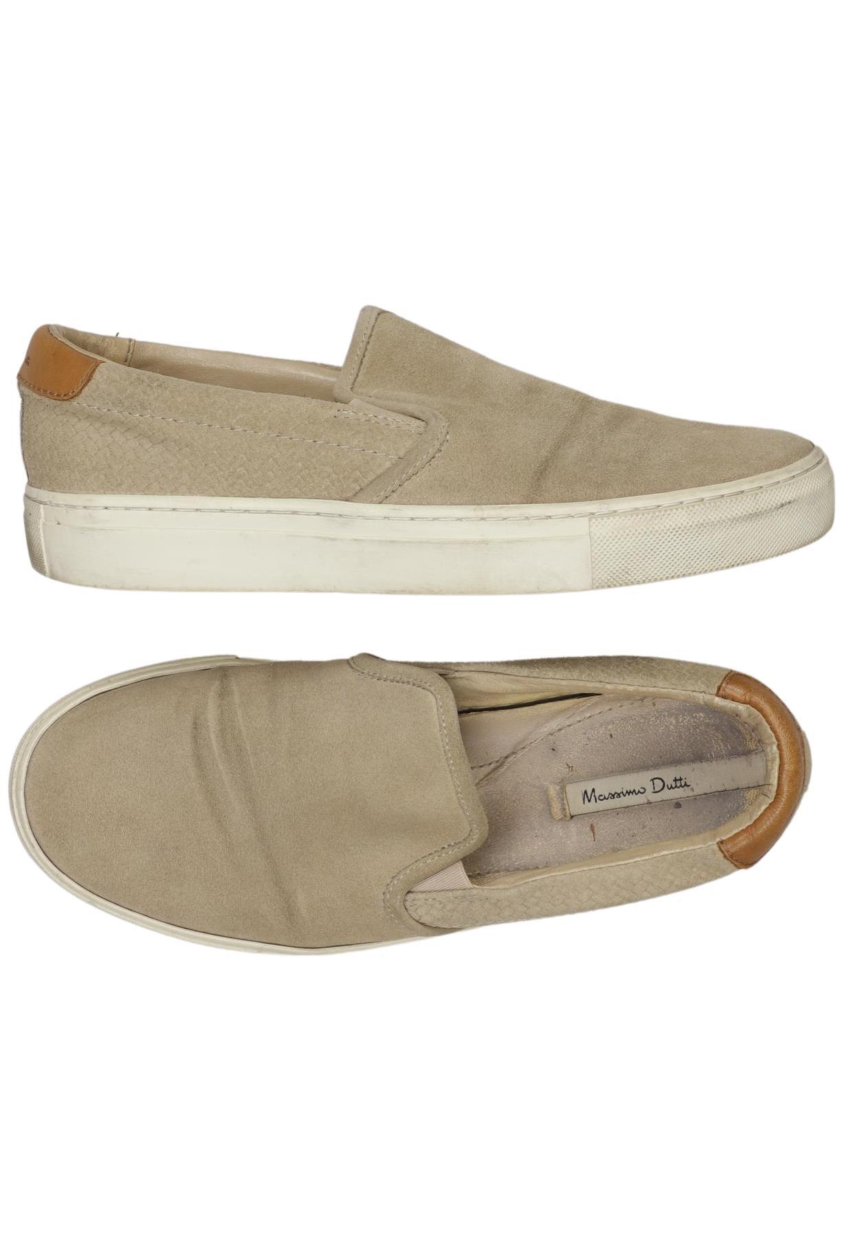 

Massimo Dutti Damen Halbschuh, beige, Gr. 38