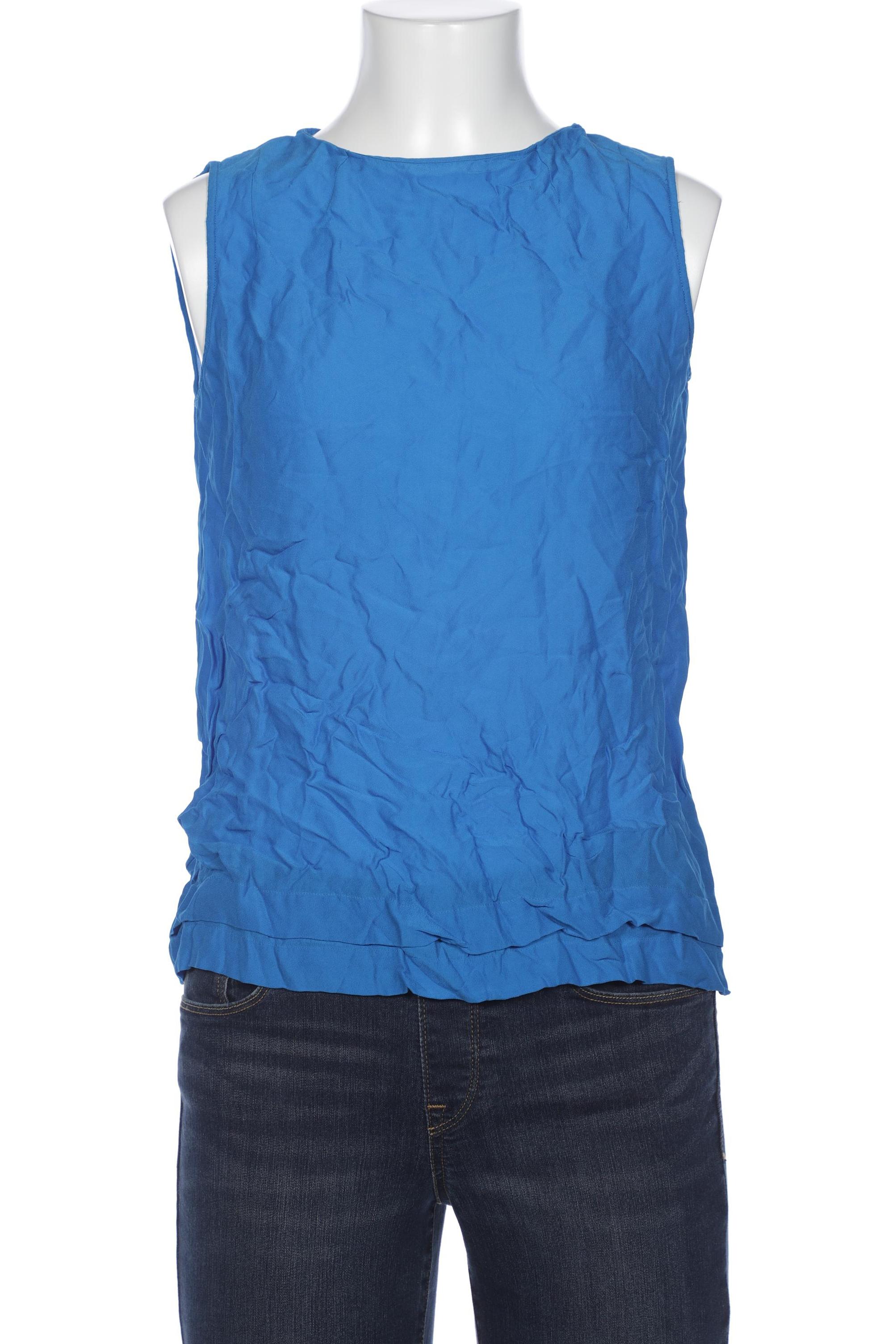 

Massimo Dutti Damen Bluse, blau, Gr. 34