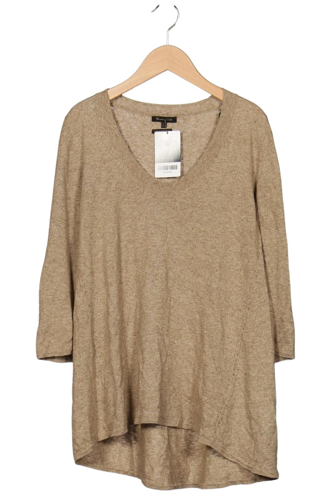 

Massimo Dutti Damen Langarmshirt, beige, Gr. 36