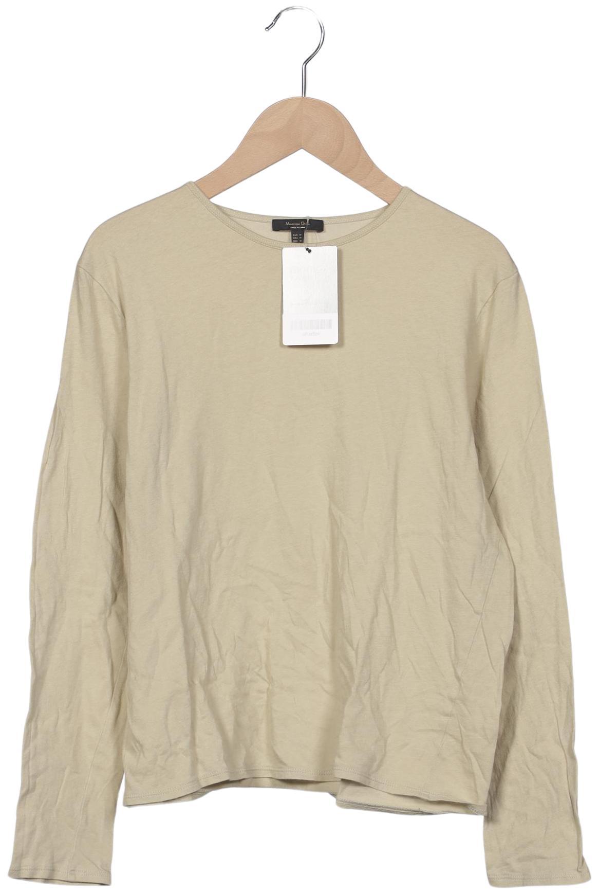 

Massimo Dutti Damen Langarmshirt, beige, Gr. 38