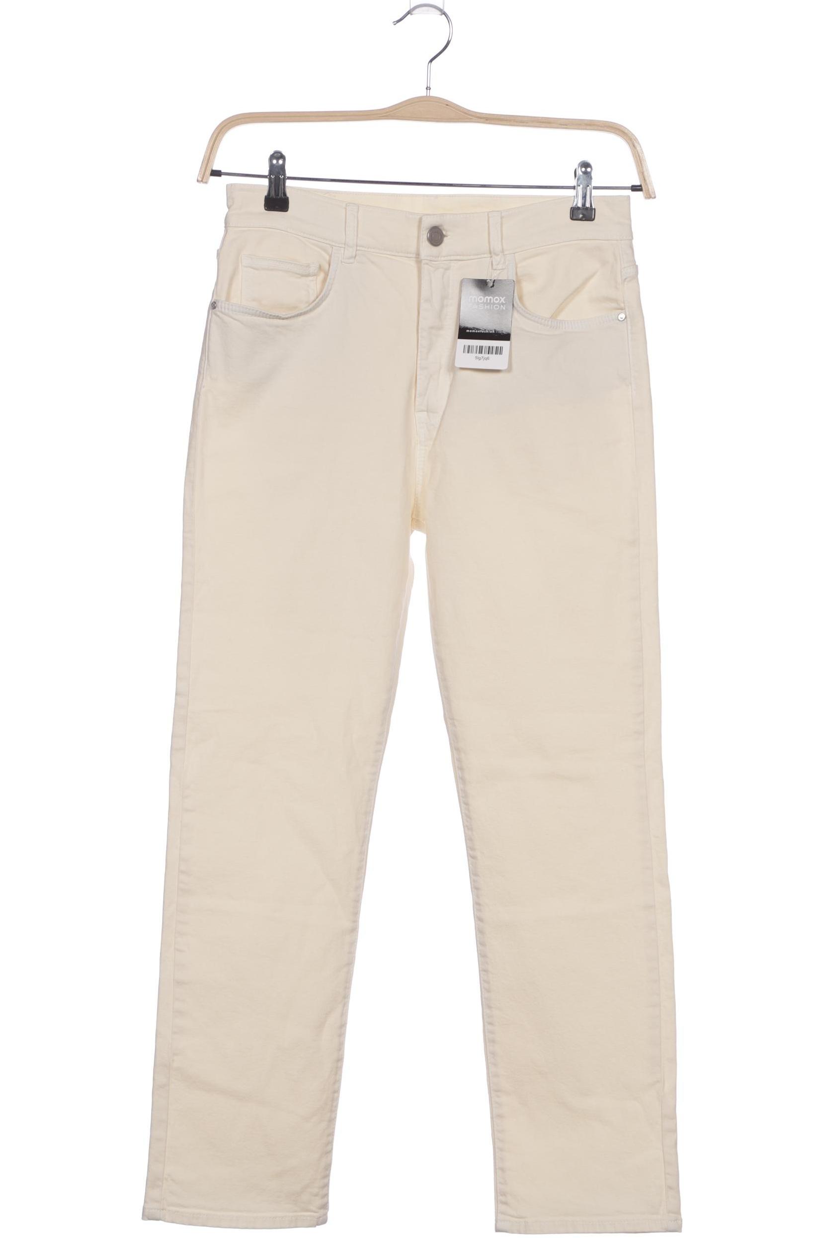 

Massimo Dutti Damen Jeans, cremeweiß, Gr. 38