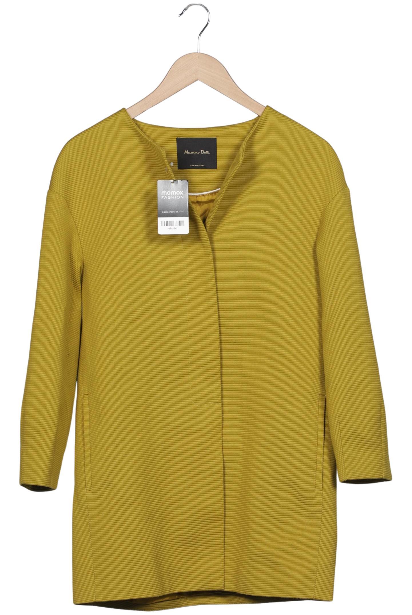 

Massimo Dutti Damen Mantel, gelb, Gr. 36