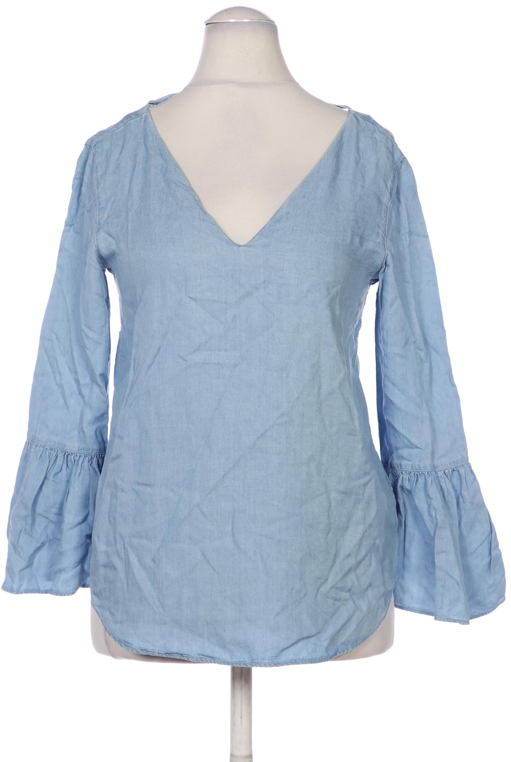 

Massimo Dutti Damen Bluse, hellblau, Gr. 34