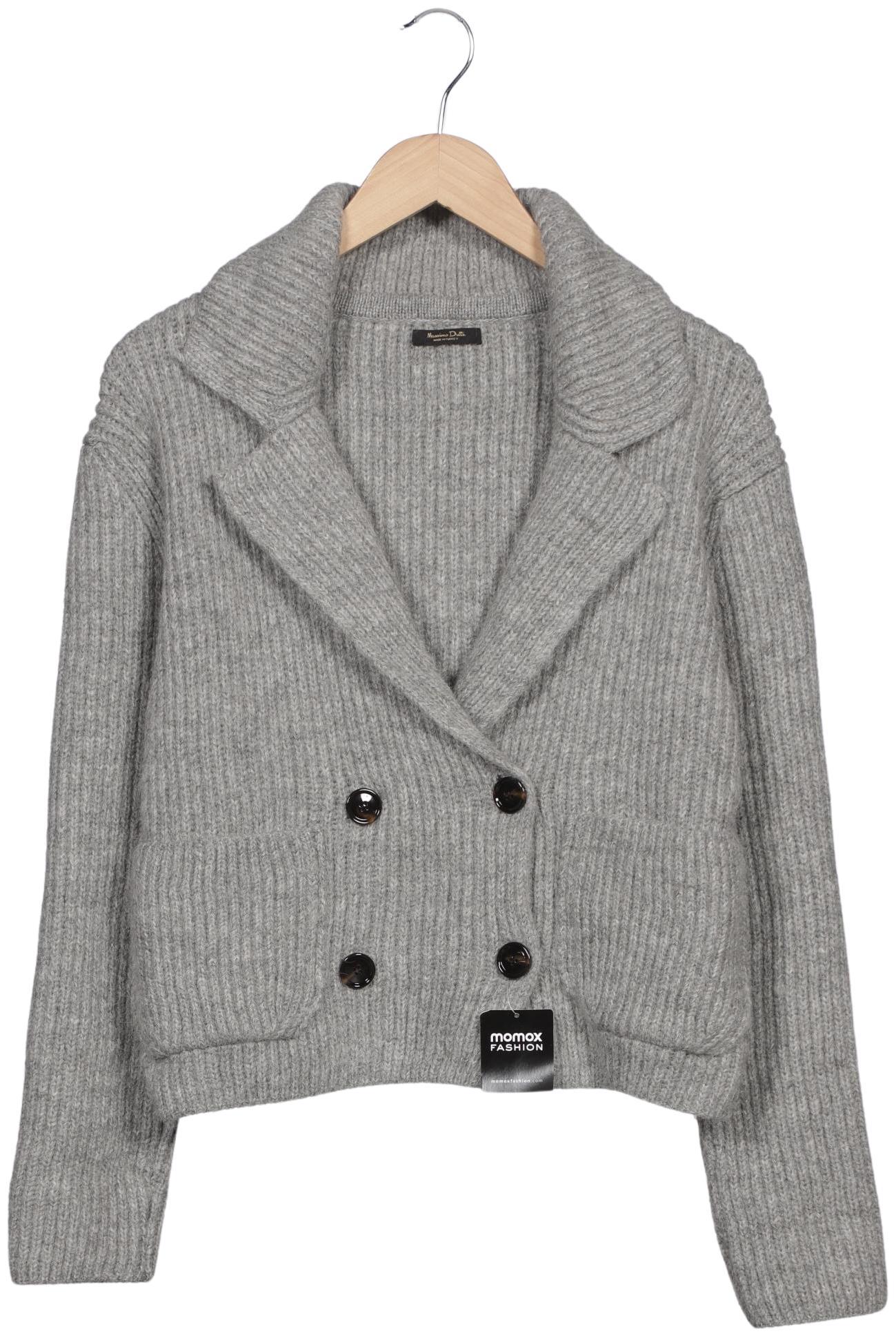 

Massimo Dutti Damen Strickjacke, grau, Gr. 36