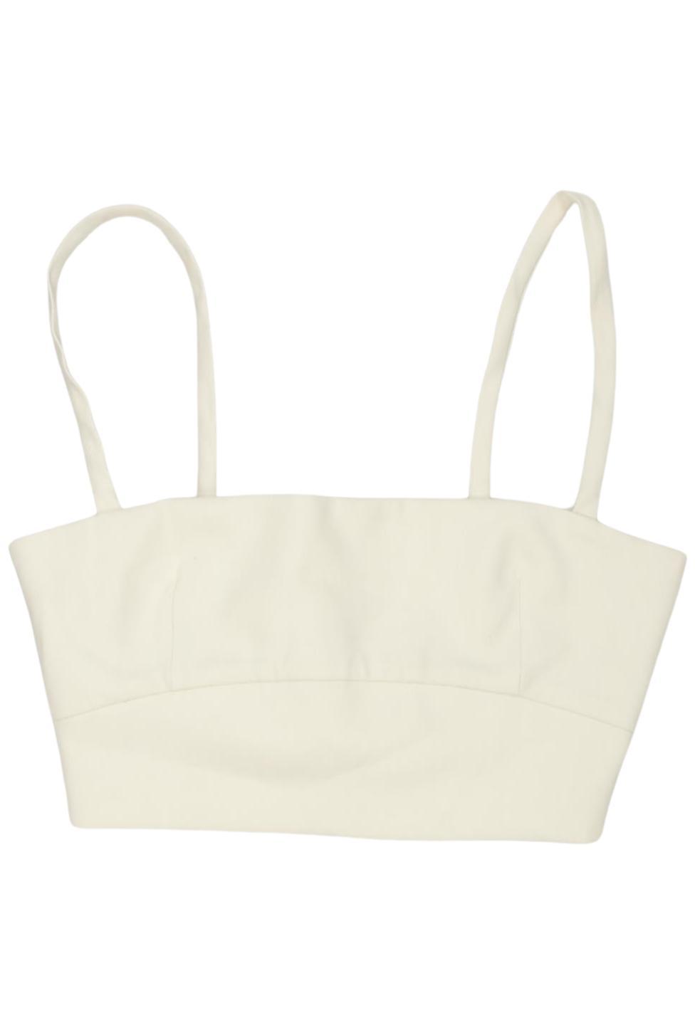 

Massimo Dutti Damen Top, cremeweiß, Gr. 36