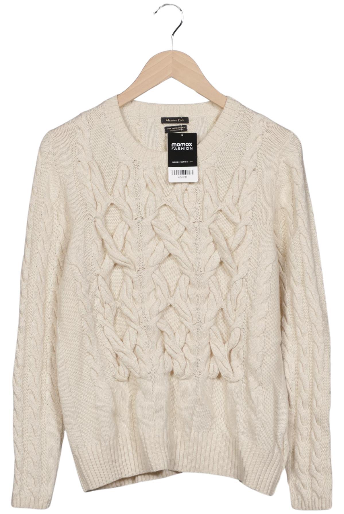 

Massimo Dutti Damen Pullover, cremeweiß, Gr. 44