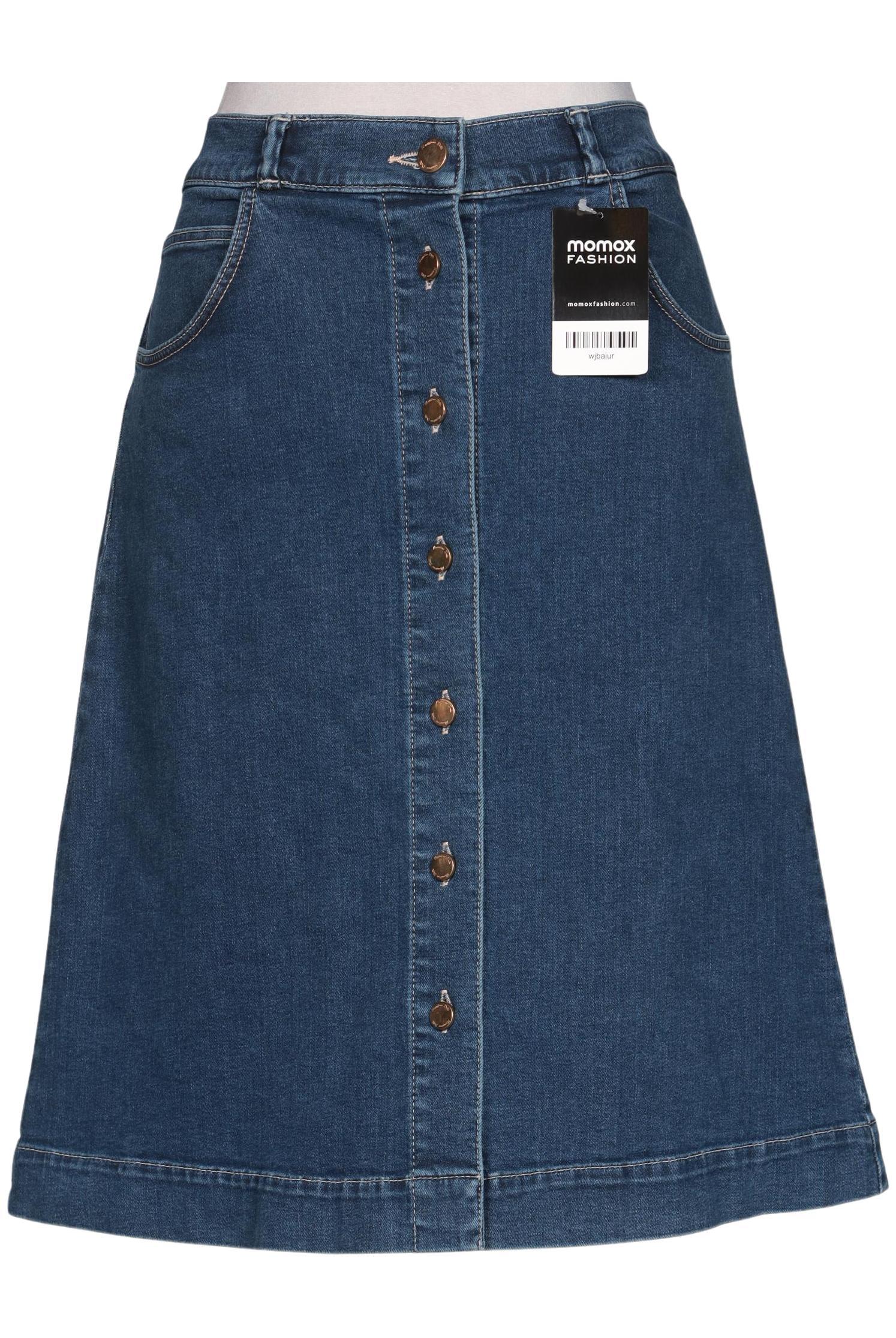 

Massimo Dutti Damen Rock, blau, Gr. 38