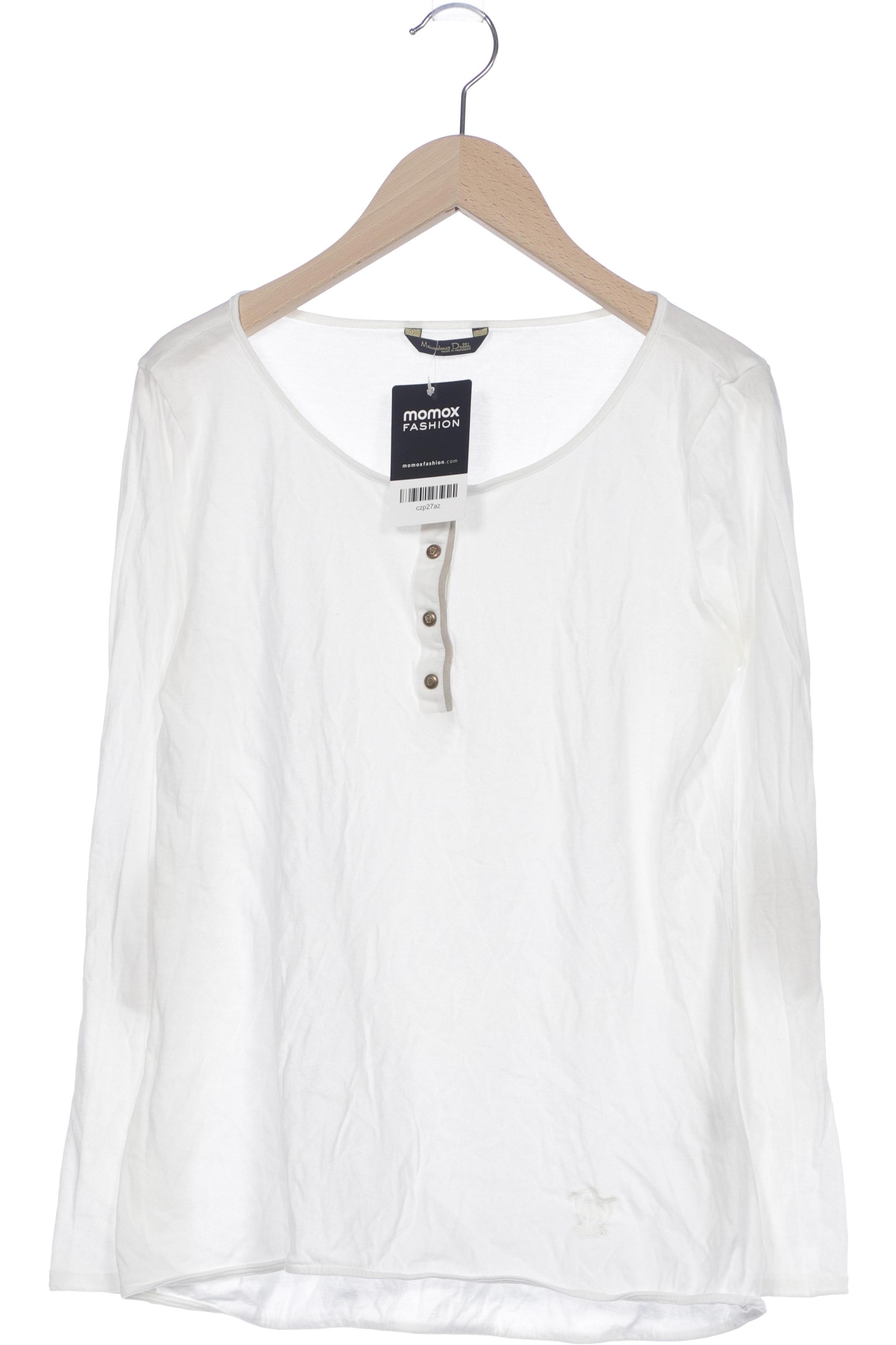 

Massimo Dutti Damen Langarmshirt, weiß, Gr. 38