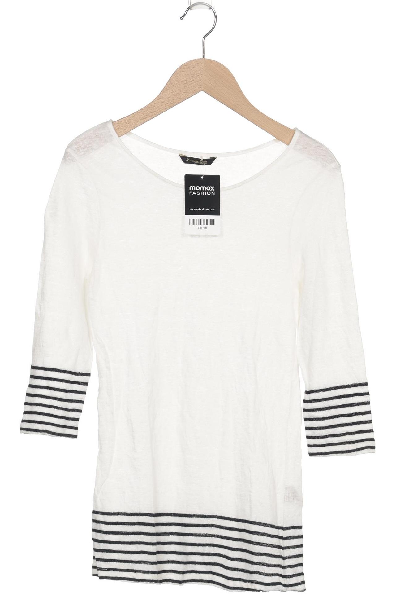 

Massimo Dutti Damen Langarmshirt, weiß, Gr. 32