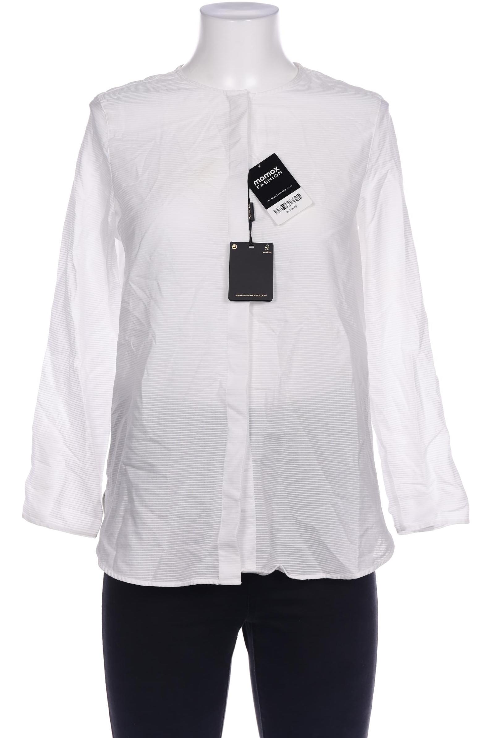

Massimo Dutti Damen Bluse, weiß, Gr. 40