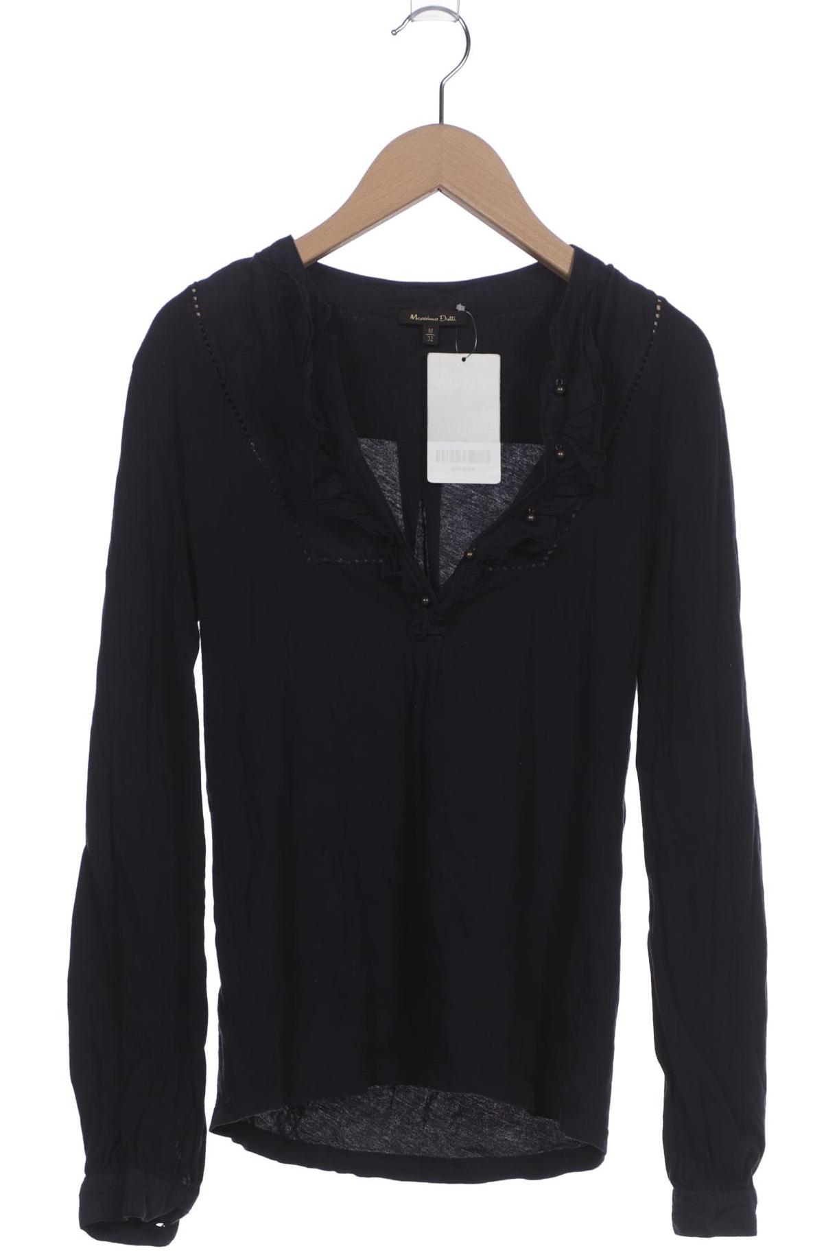 

Massimo Dutti Damen Langarmshirt, marineblau, Gr. 38