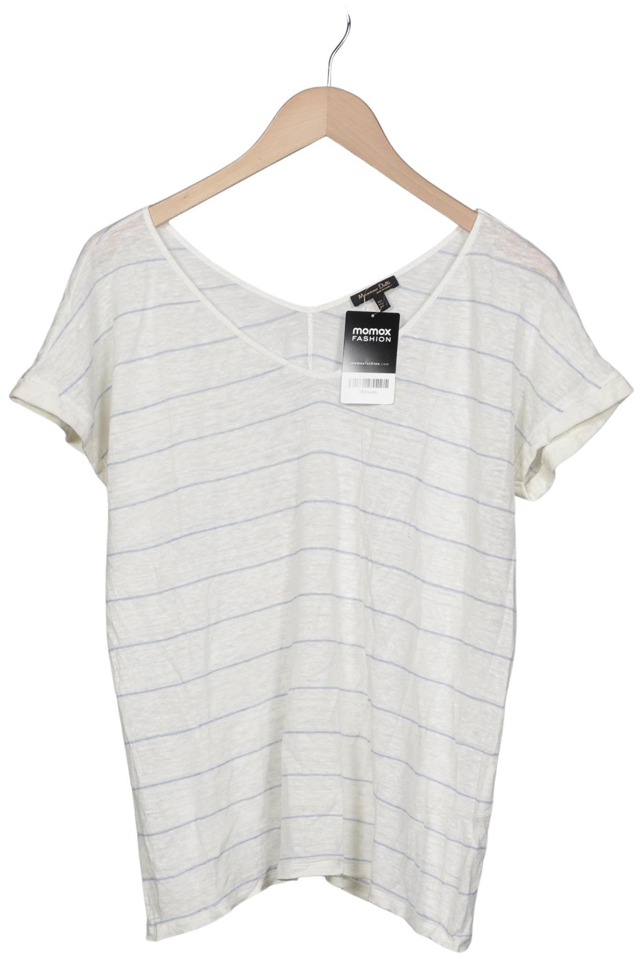 

Massimo Dutti Damen T-Shirt, cremeweiß, Gr. 42