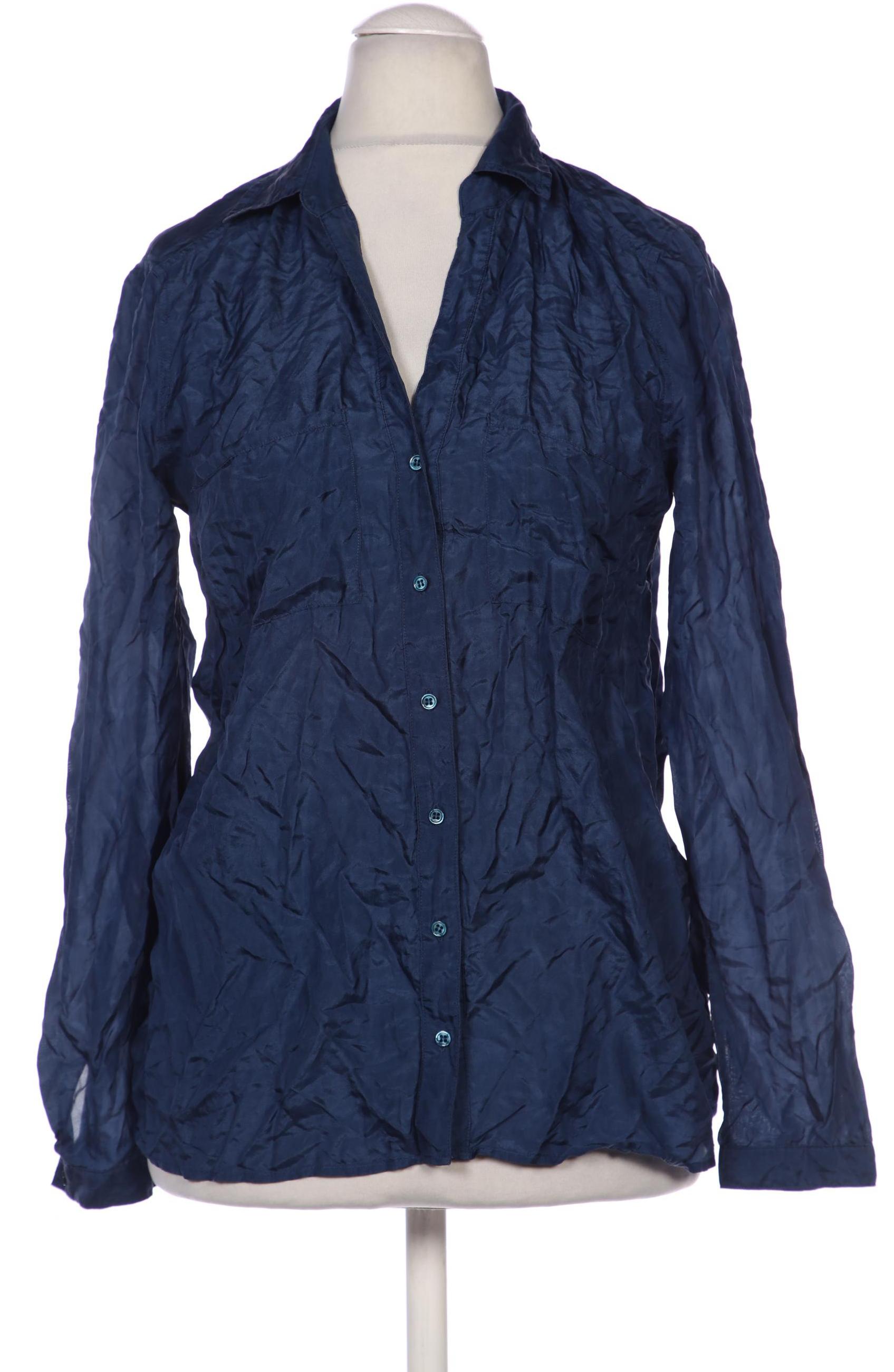 

Massimo Dutti Damen Bluse, blau, Gr. 38