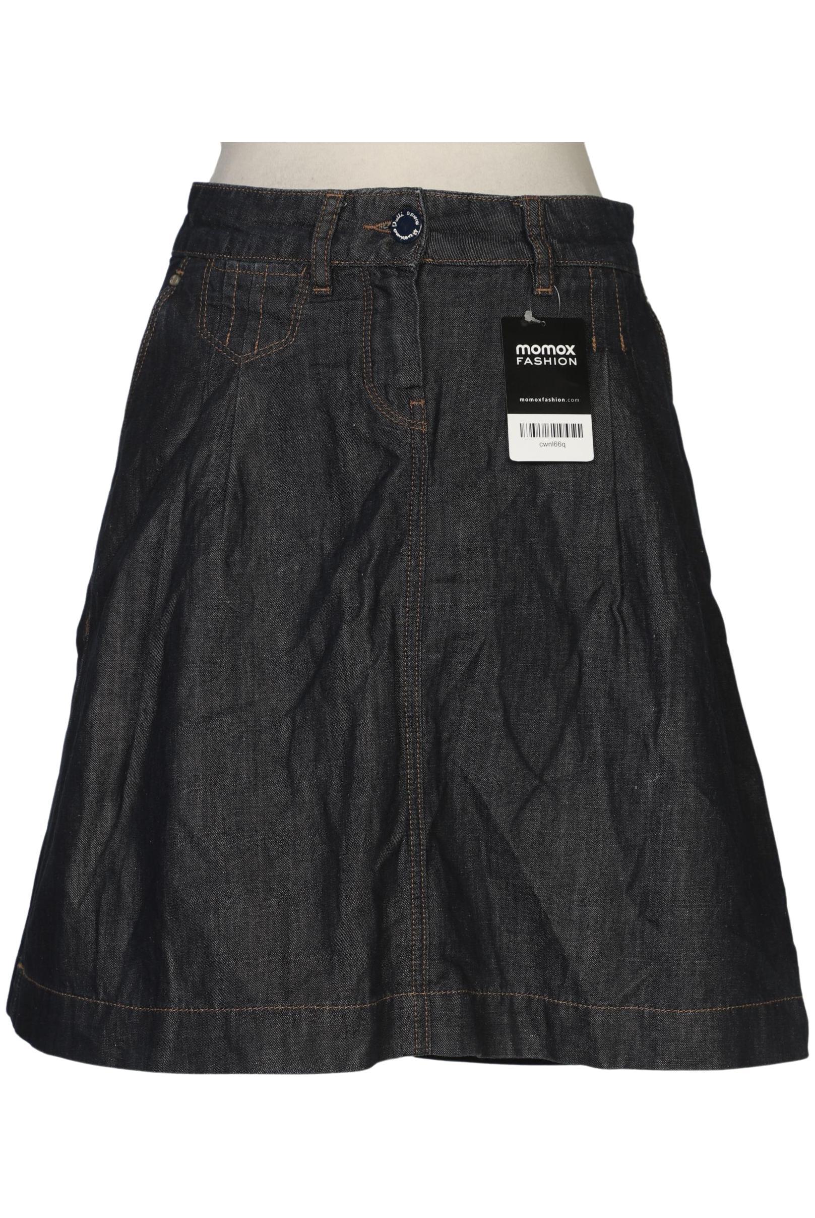 

Massimo Dutti Damen Rock, marineblau, Gr. 40