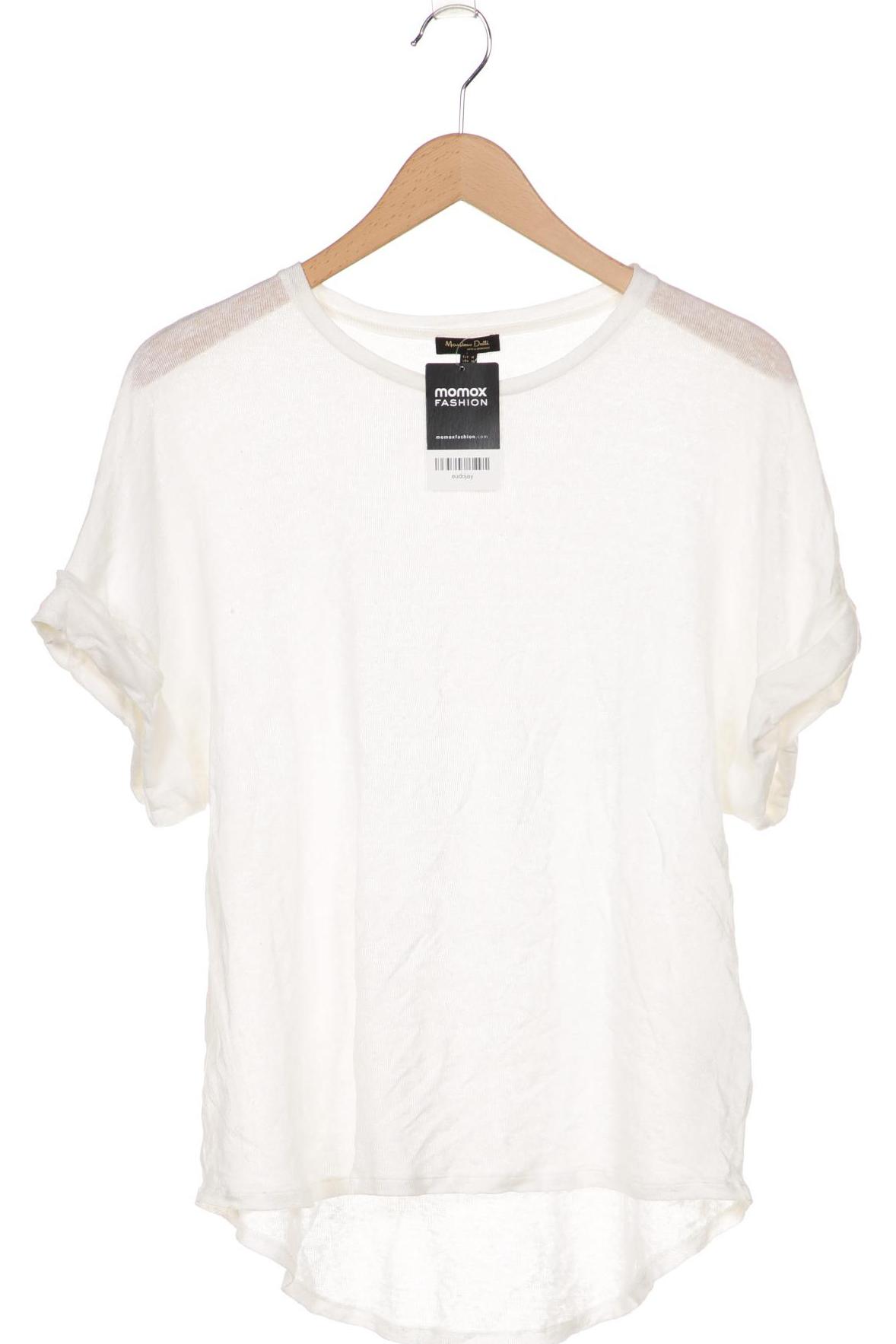 

Massimo Dutti Damen T-Shirt, cremeweiß