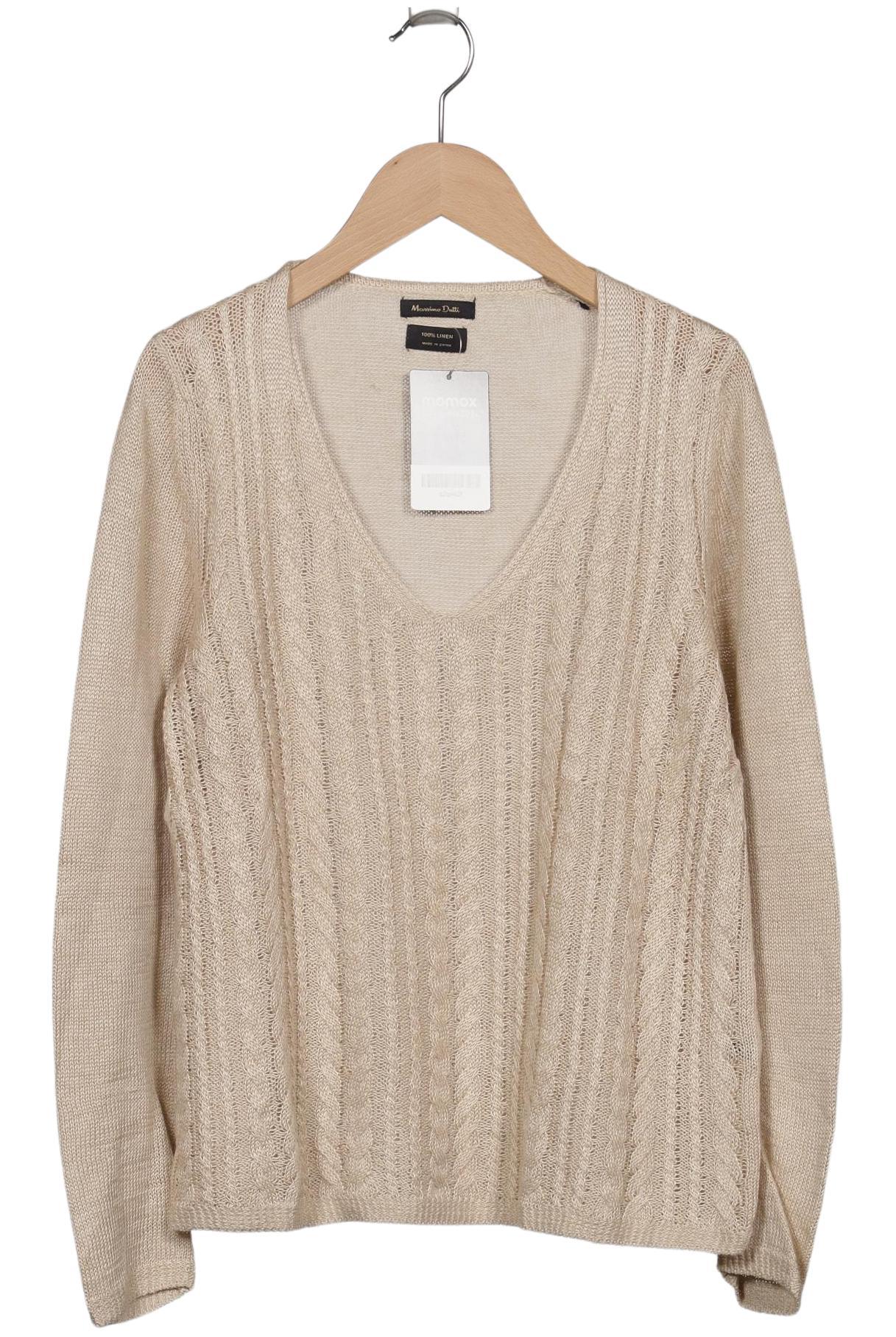 

Massimo Dutti Damen Pullover, beige, Gr. 36