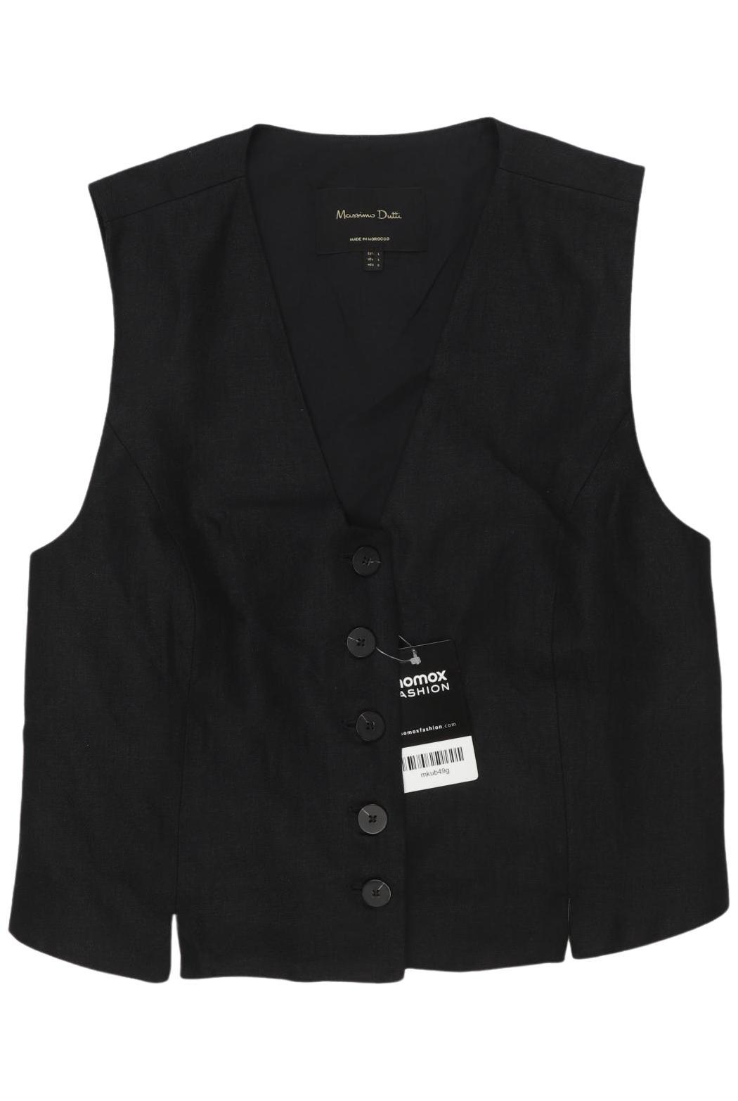 

Massimo Dutti Damen Weste, schwarz, Gr. 42