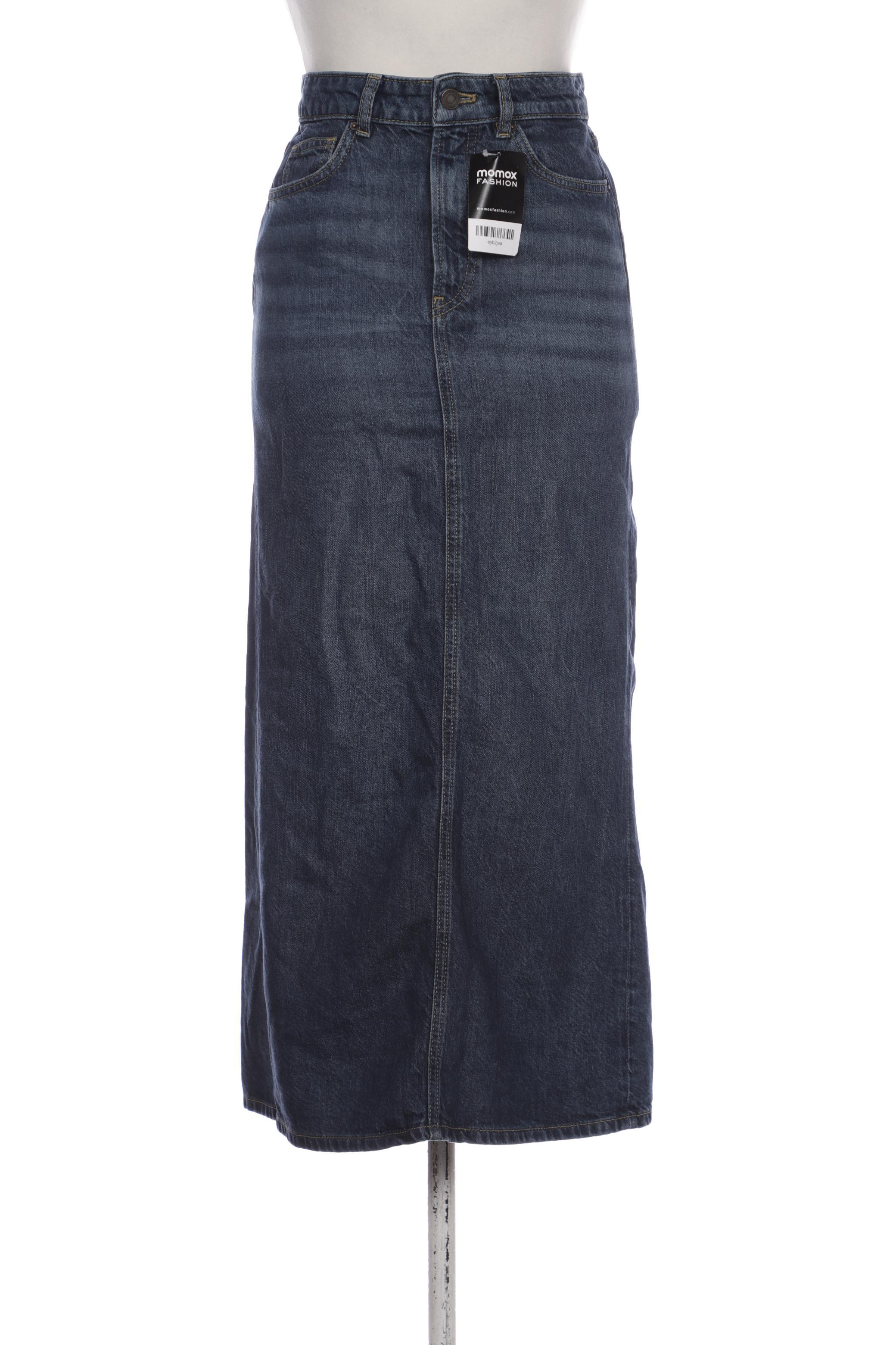 

Massimo Dutti Damen Rock, marineblau, Gr. 34