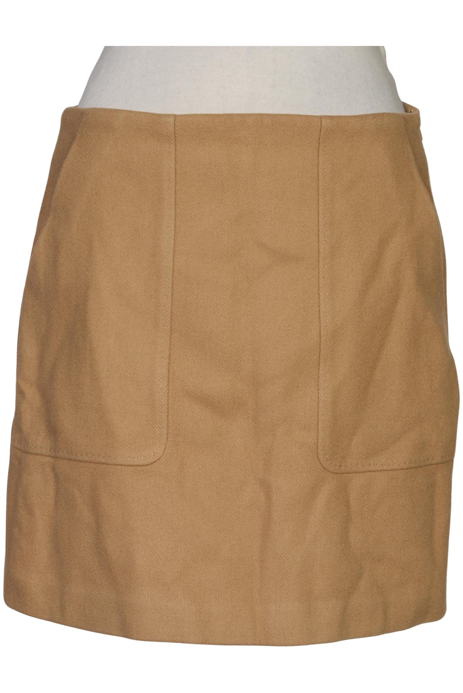 

Massimo Dutti Damen Rock, beige, Gr. 38