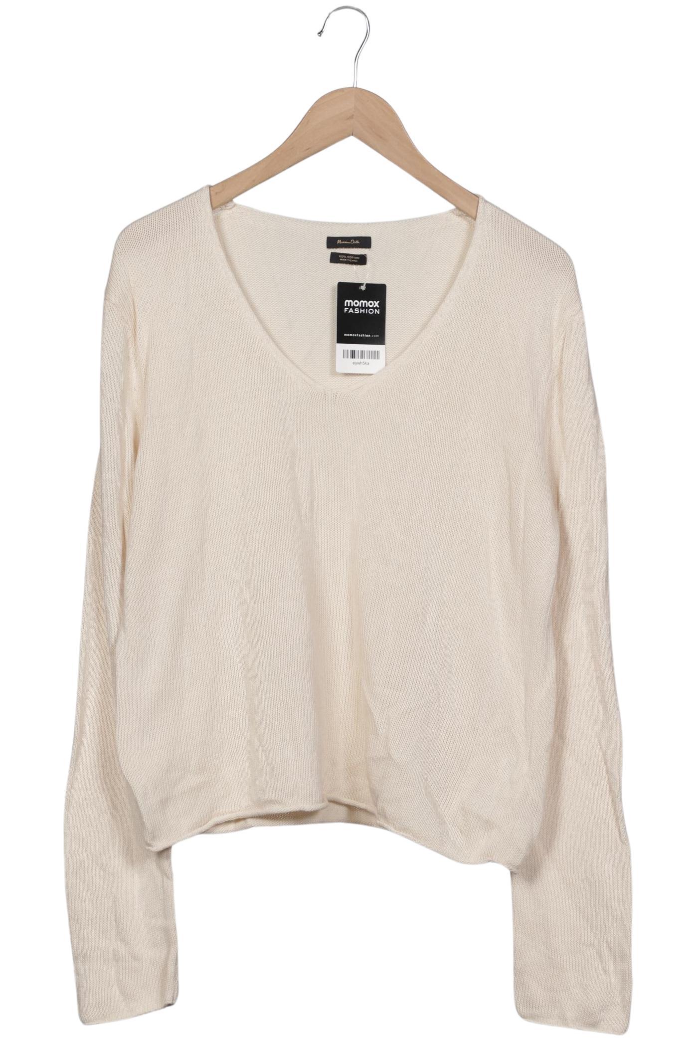 

Massimo Dutti Damen Pullover, cremeweiß, Gr. 42