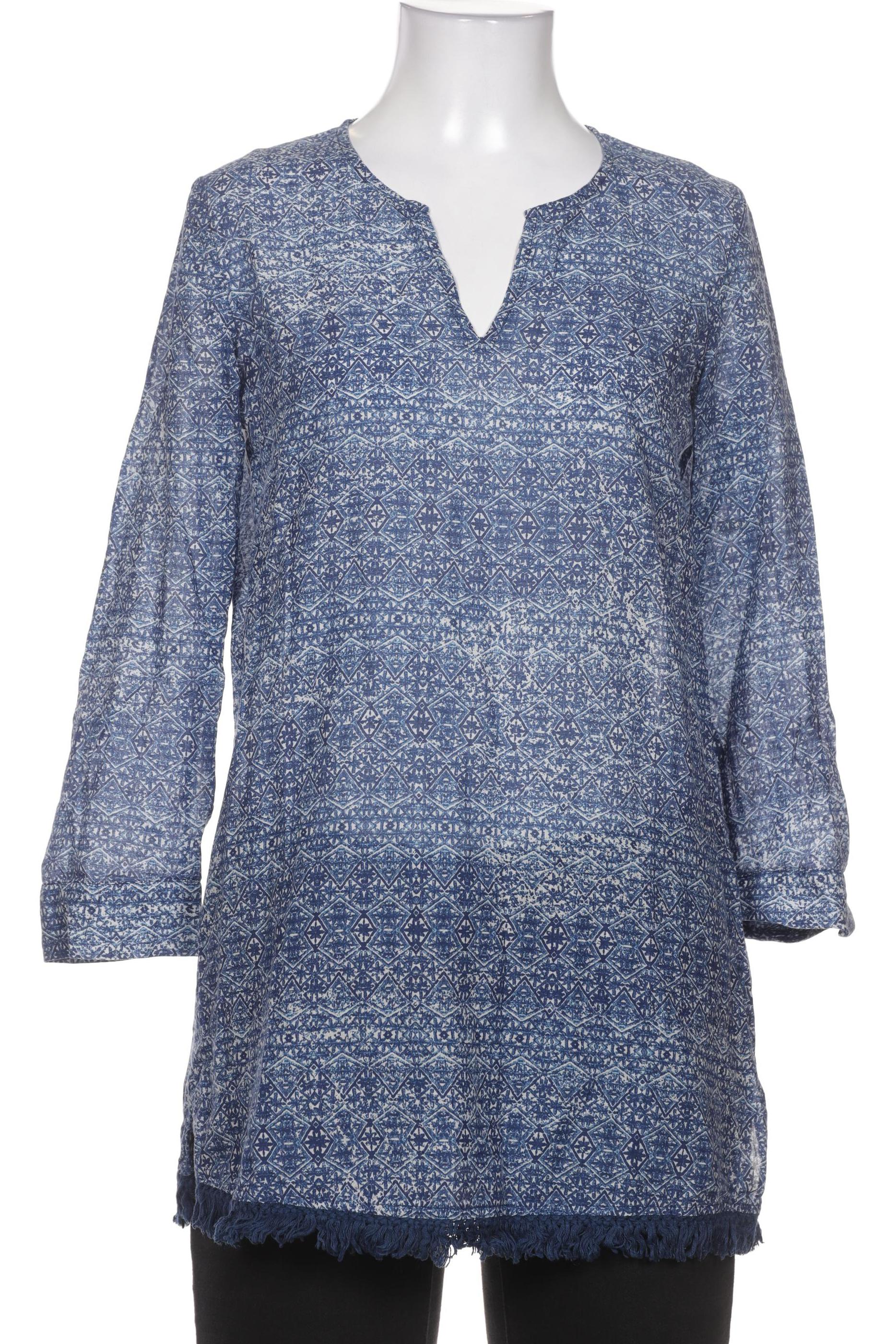 

Massimo Dutti Damen Bluse, blau, Gr. 34