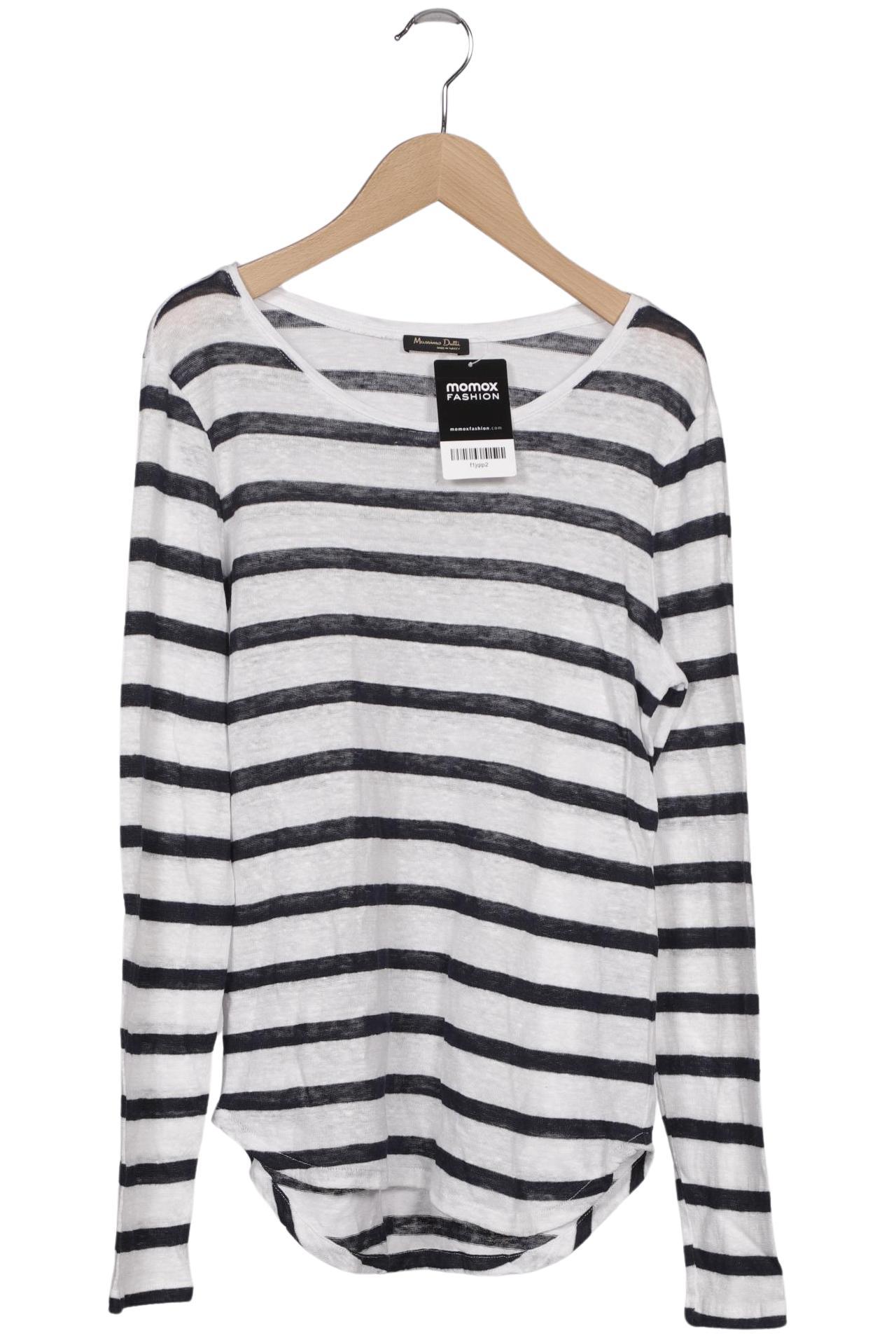 

Massimo Dutti Damen Langarmshirt, weiß, Gr. 34